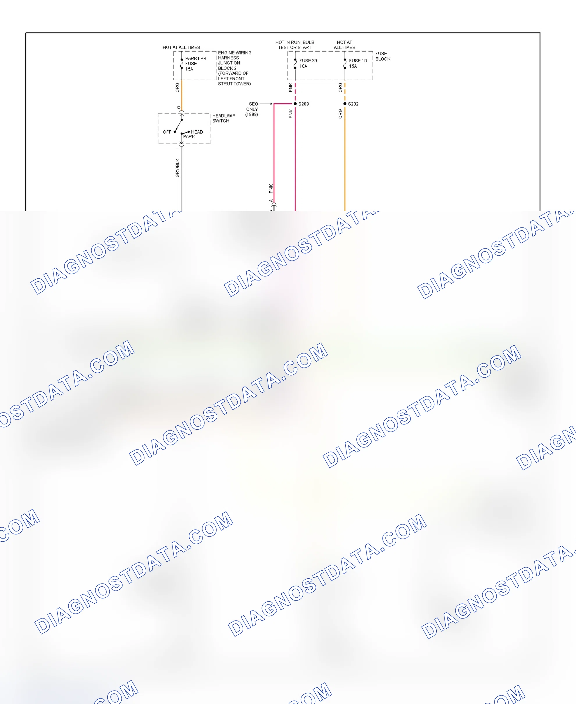 Scheme 18: Warning System Wiring Diagram (Lumina)