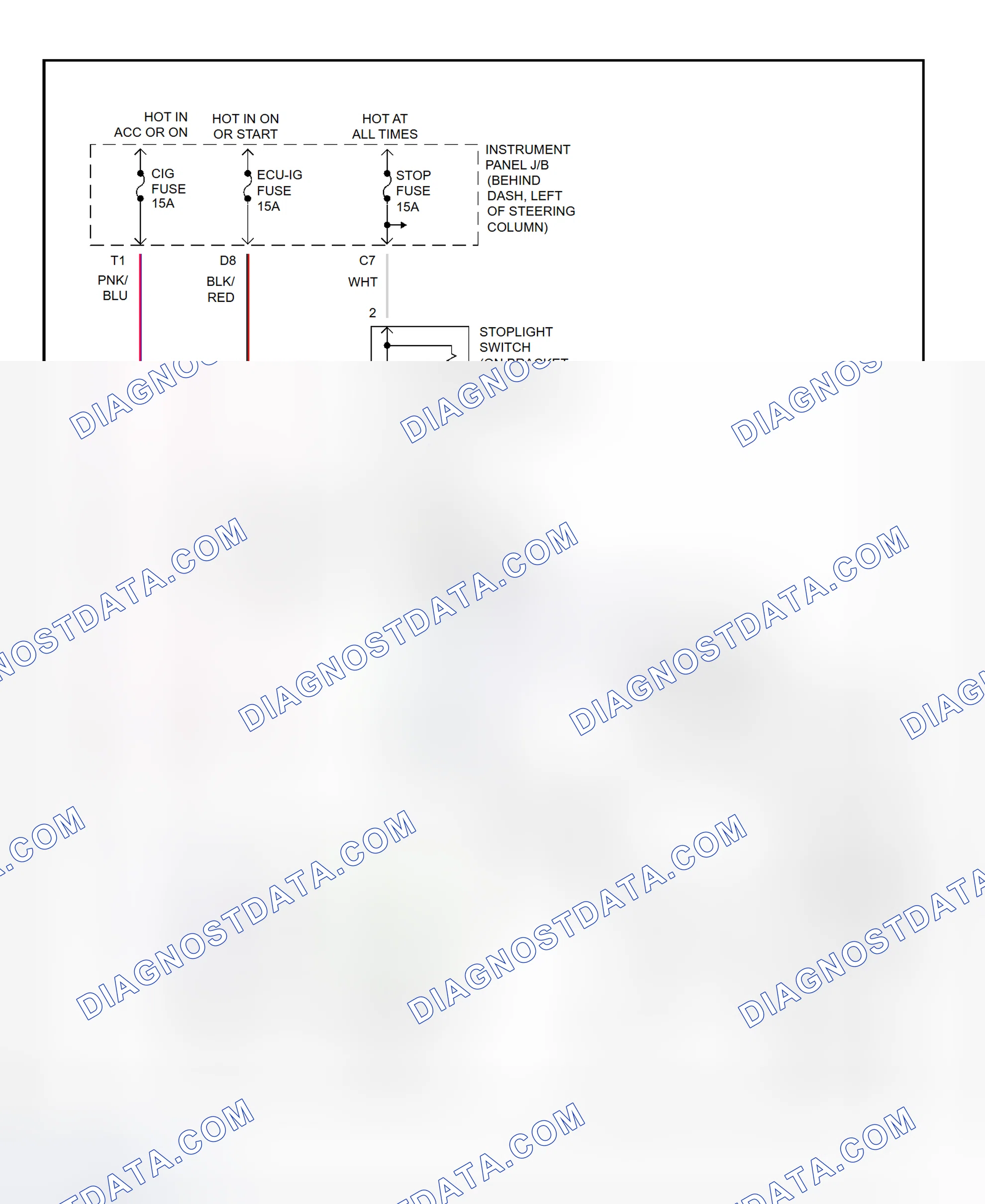 Scheme 319: Shift Interlock System Wiring Diagram (2002 - Toyota Camry Solara)