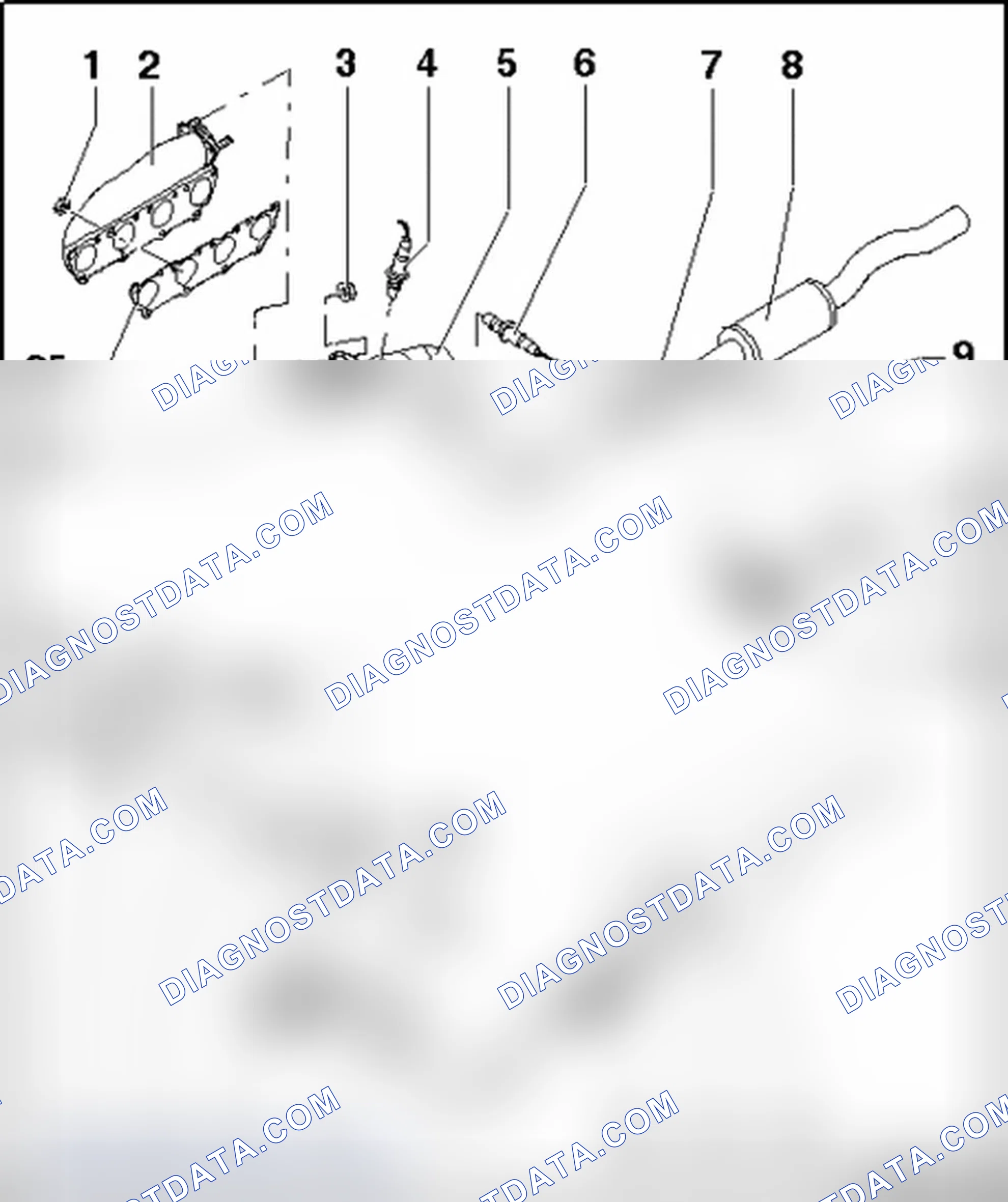 Scheme 317: Front exhaust system