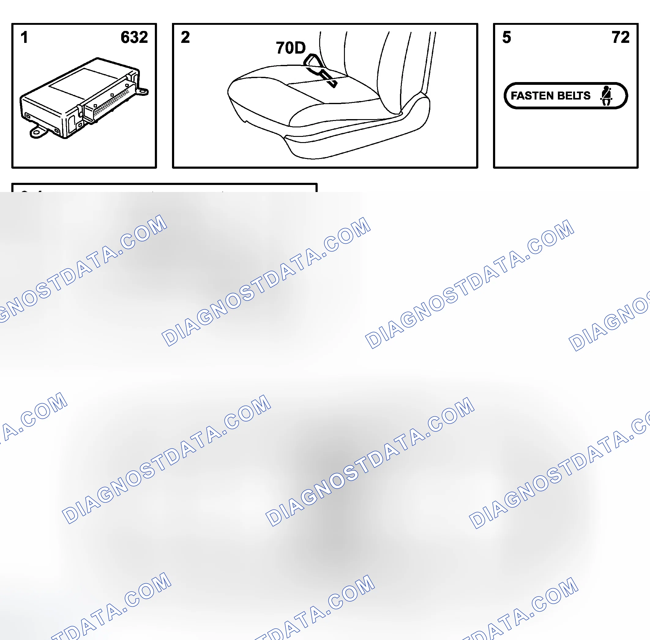 Scheme 67: Main Components, Seat Belt Warning