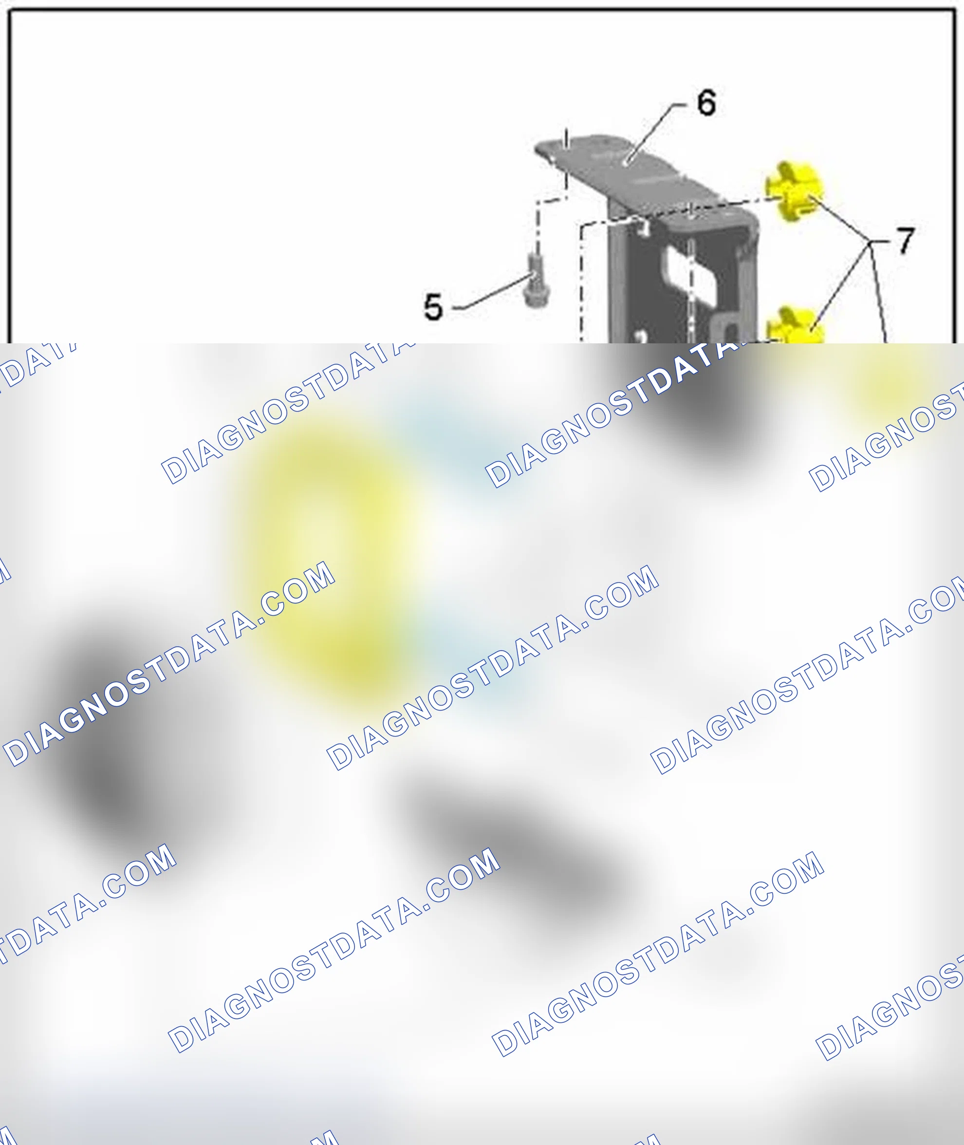 Scheme 310: ACC sensor, assembly overview