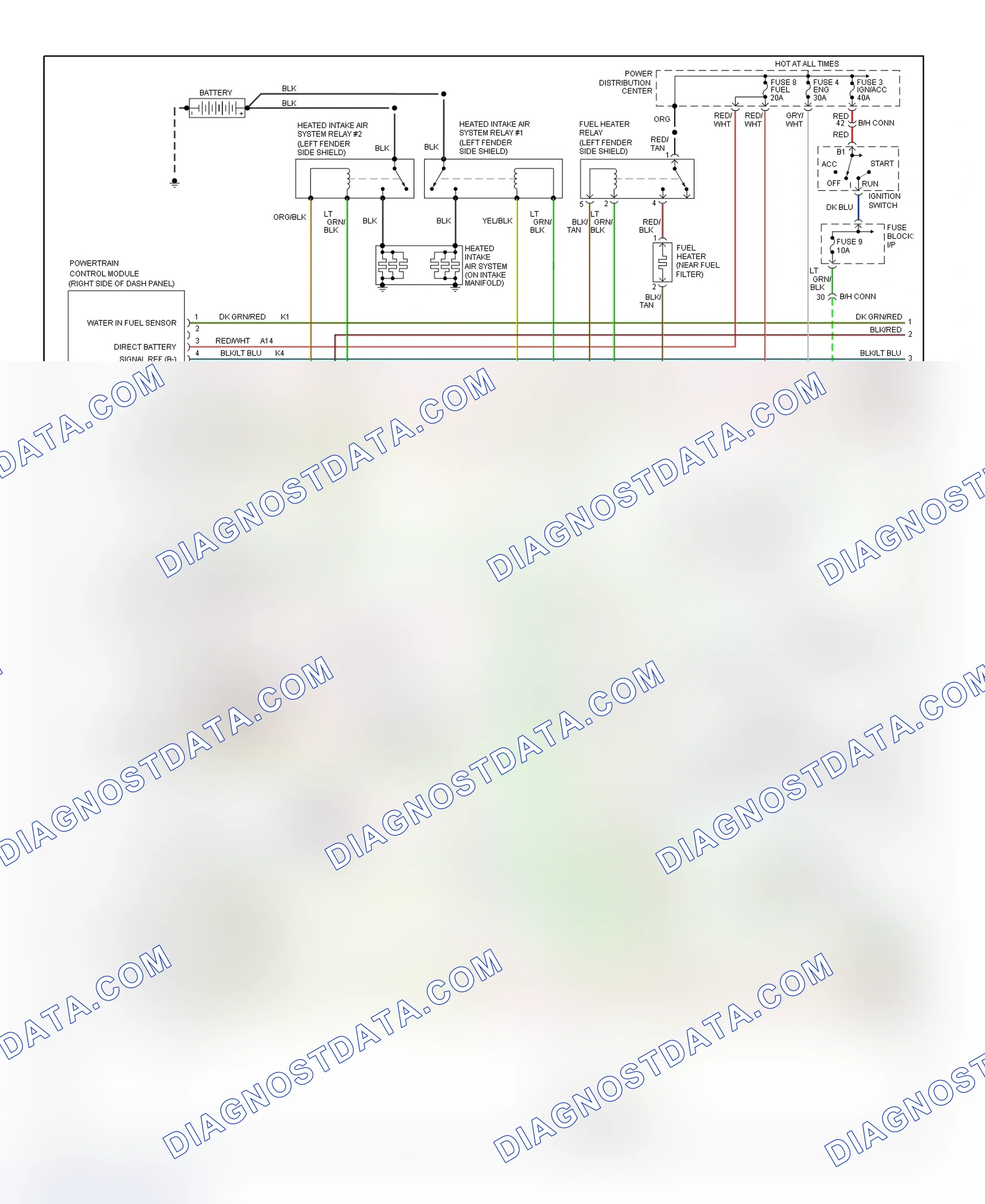 Scheme 141: Wiring Diagram (Ram Pickup - 5.9L Diesel - 1 Of 2)