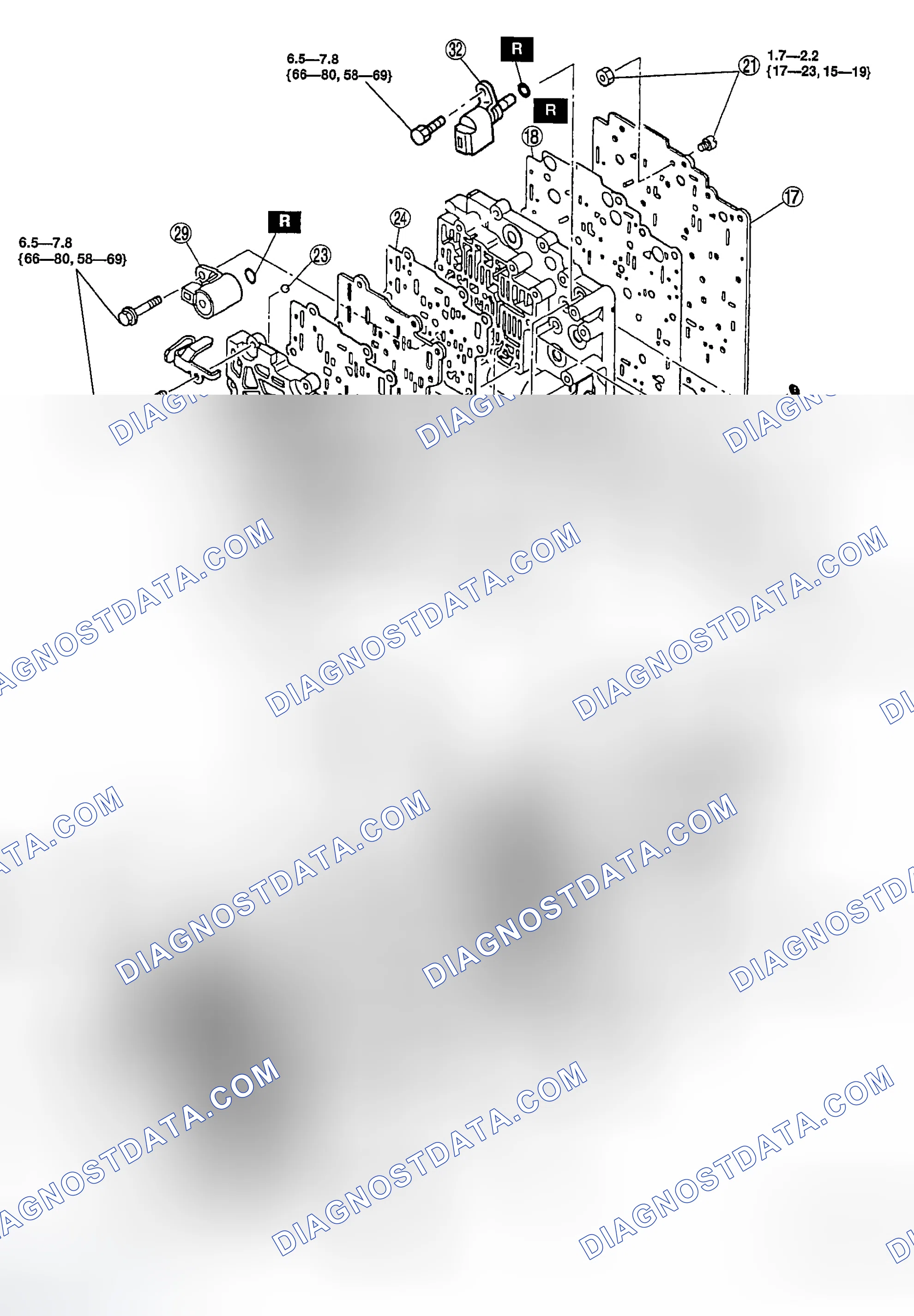 Scheme 63: Exploded View Of Control Valve Body