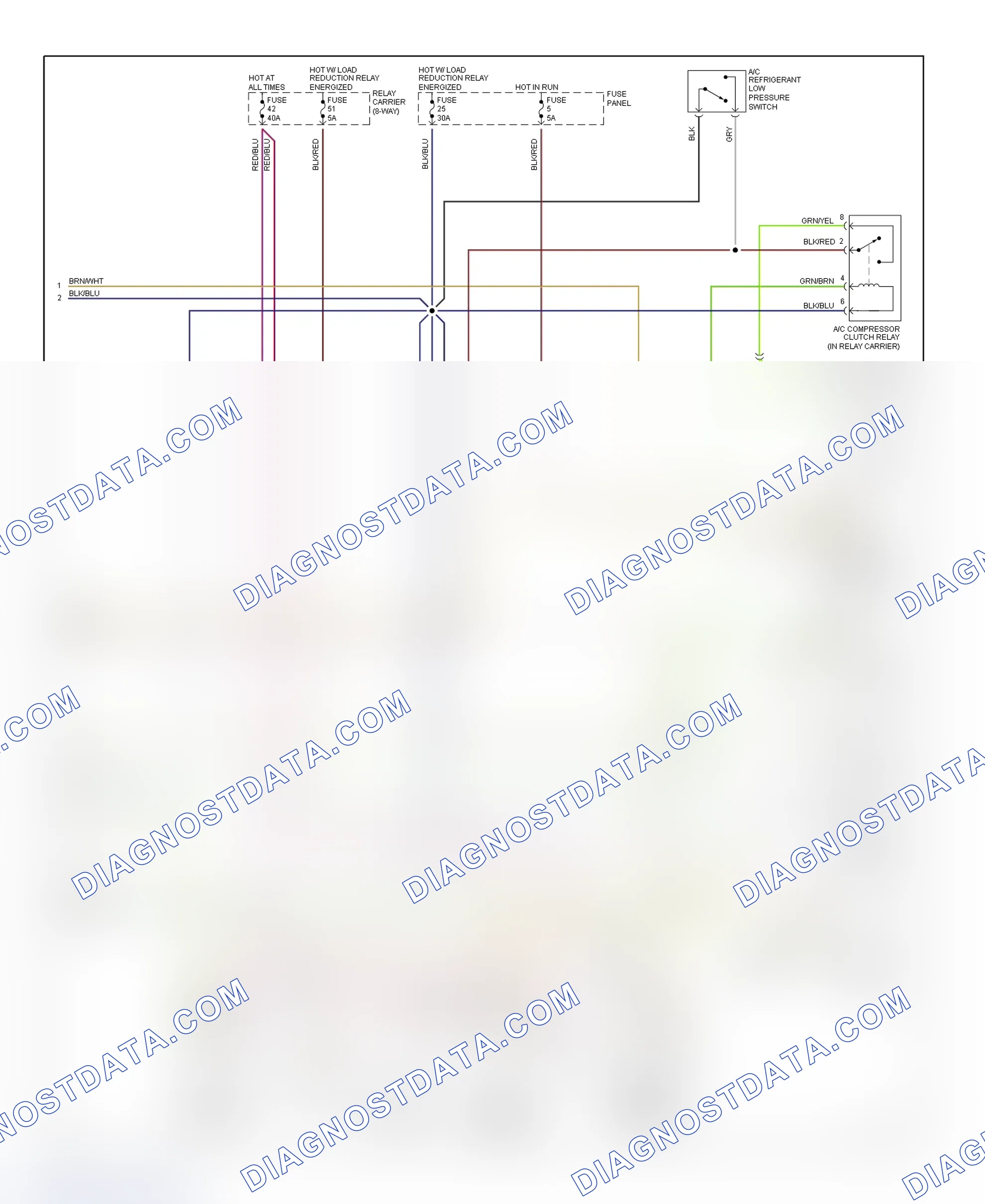 Scheme 13: Automatic A/C-Heater System Wiring Diagram (2 Of 2)