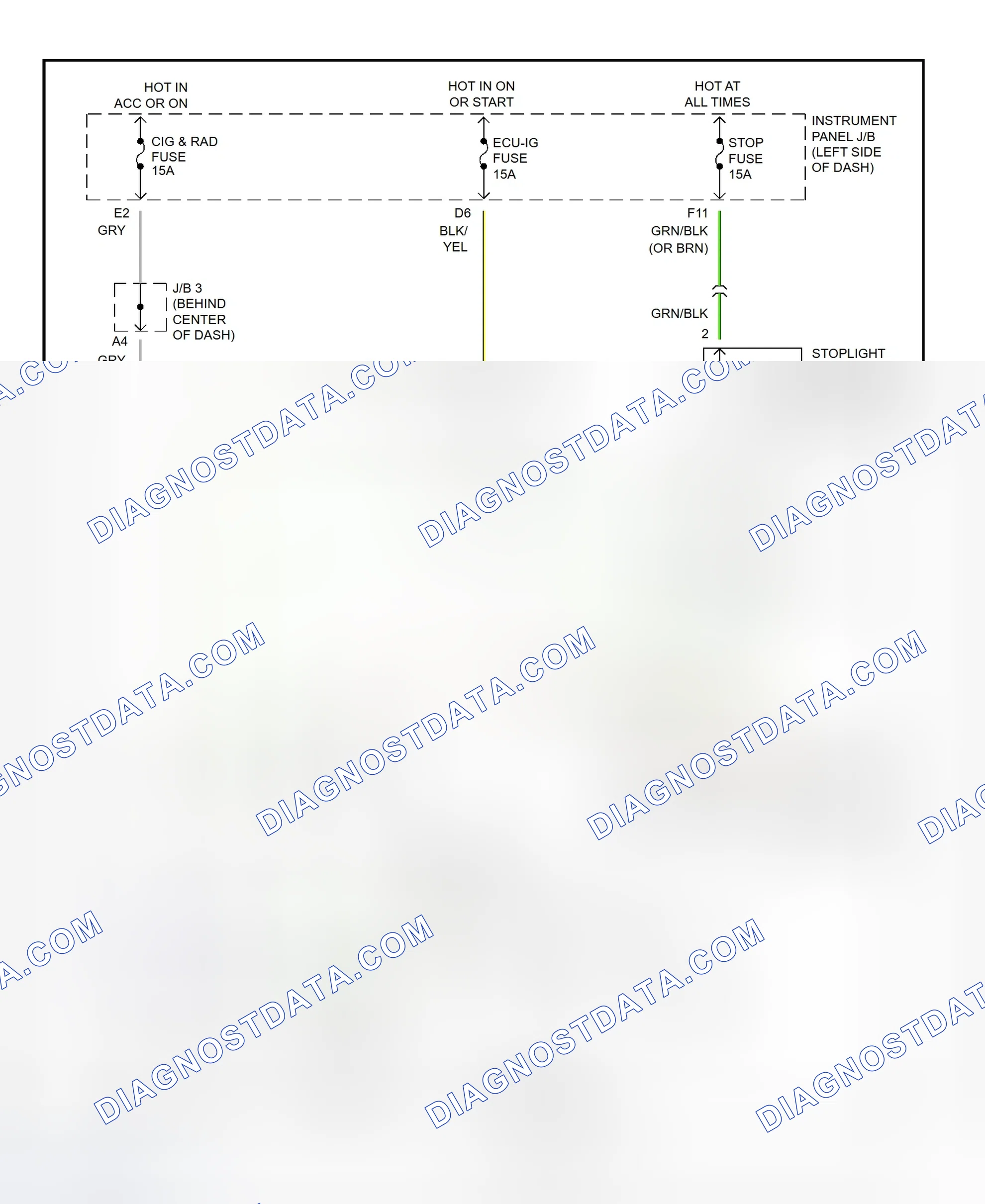 Scheme 12: Shift Interlock System Wiring Diagram (1995-96 Celica)