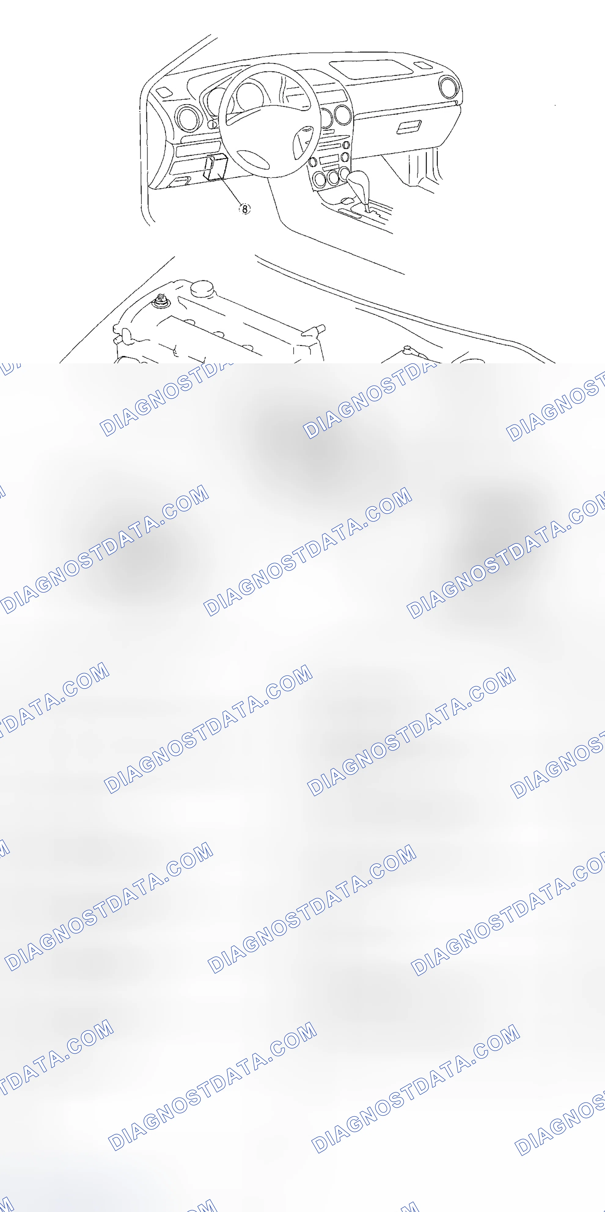 Scheme 705: AUTOMATIC TRANSAXLE LOCATION INDEX [FS5A-EL]