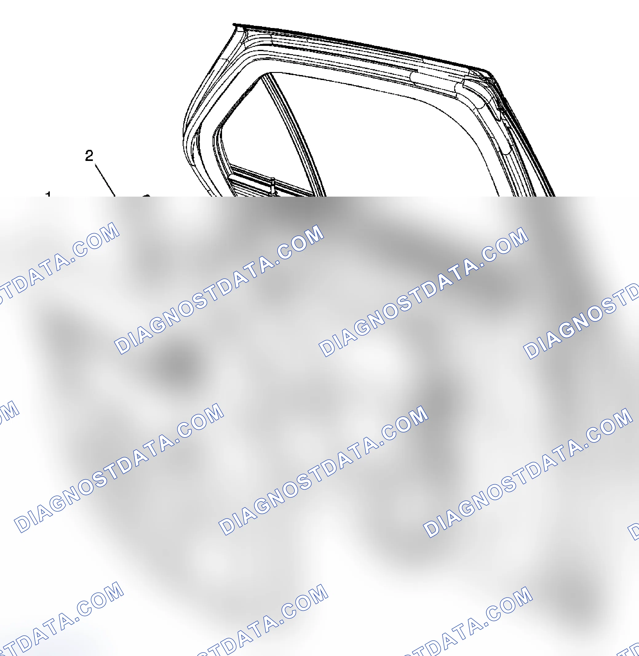 Scheme 40: Water Deflector, Check Link, Energy Absorber Replacement - Rear Door