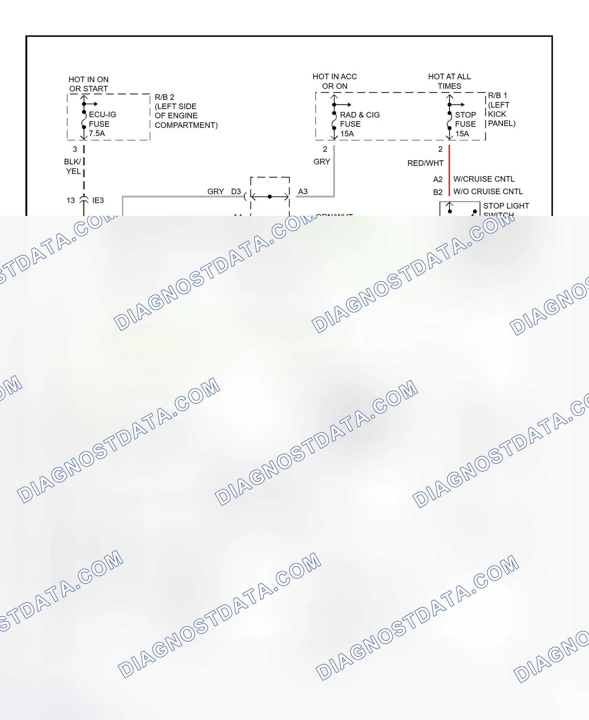 Scheme 15: Shift Interlock System Wiring Diagram (1995 MR2)