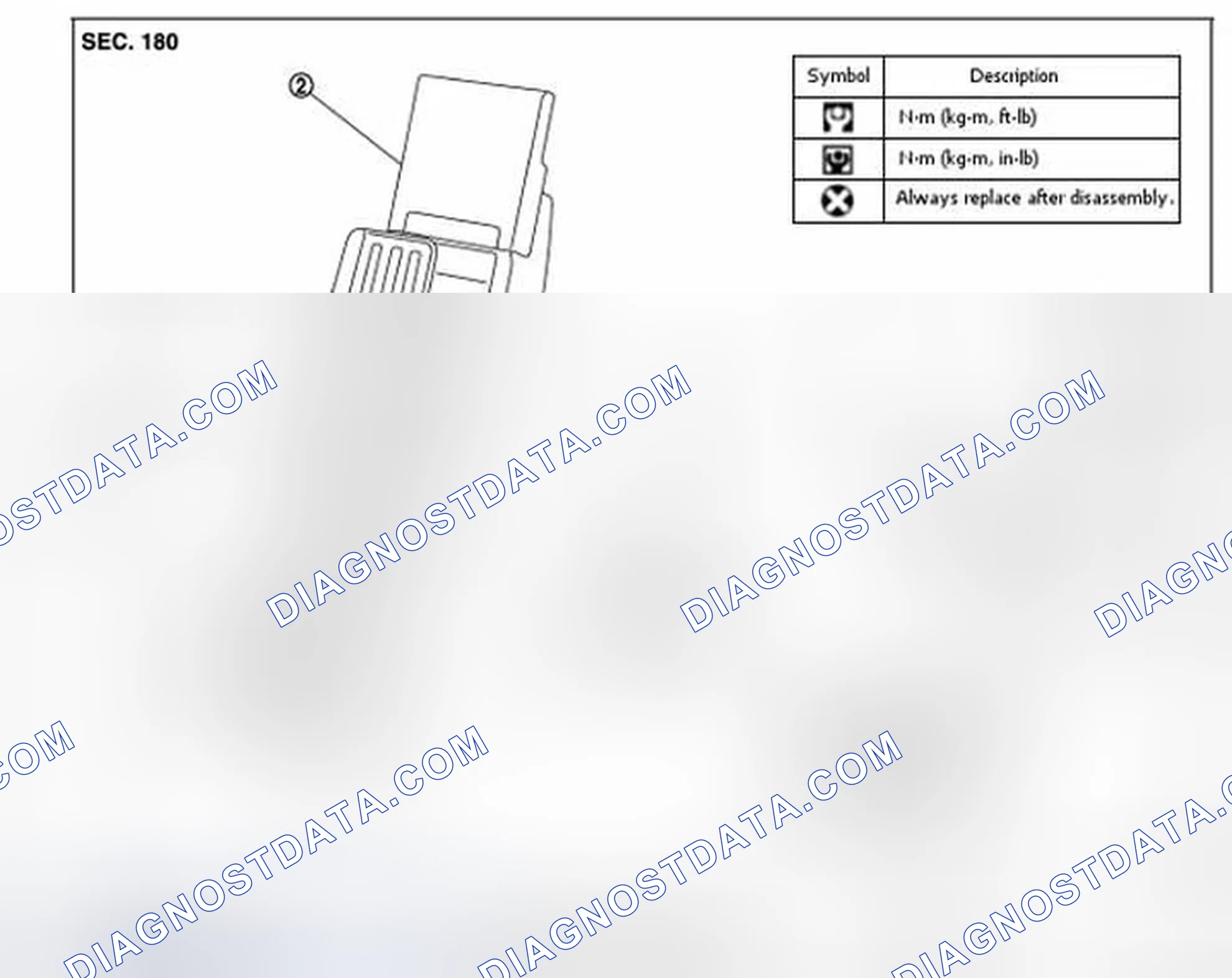 Scheme 1: MODELS WITH DISTANCE CONTROL ASSIST SYSTEM : Exploded View
