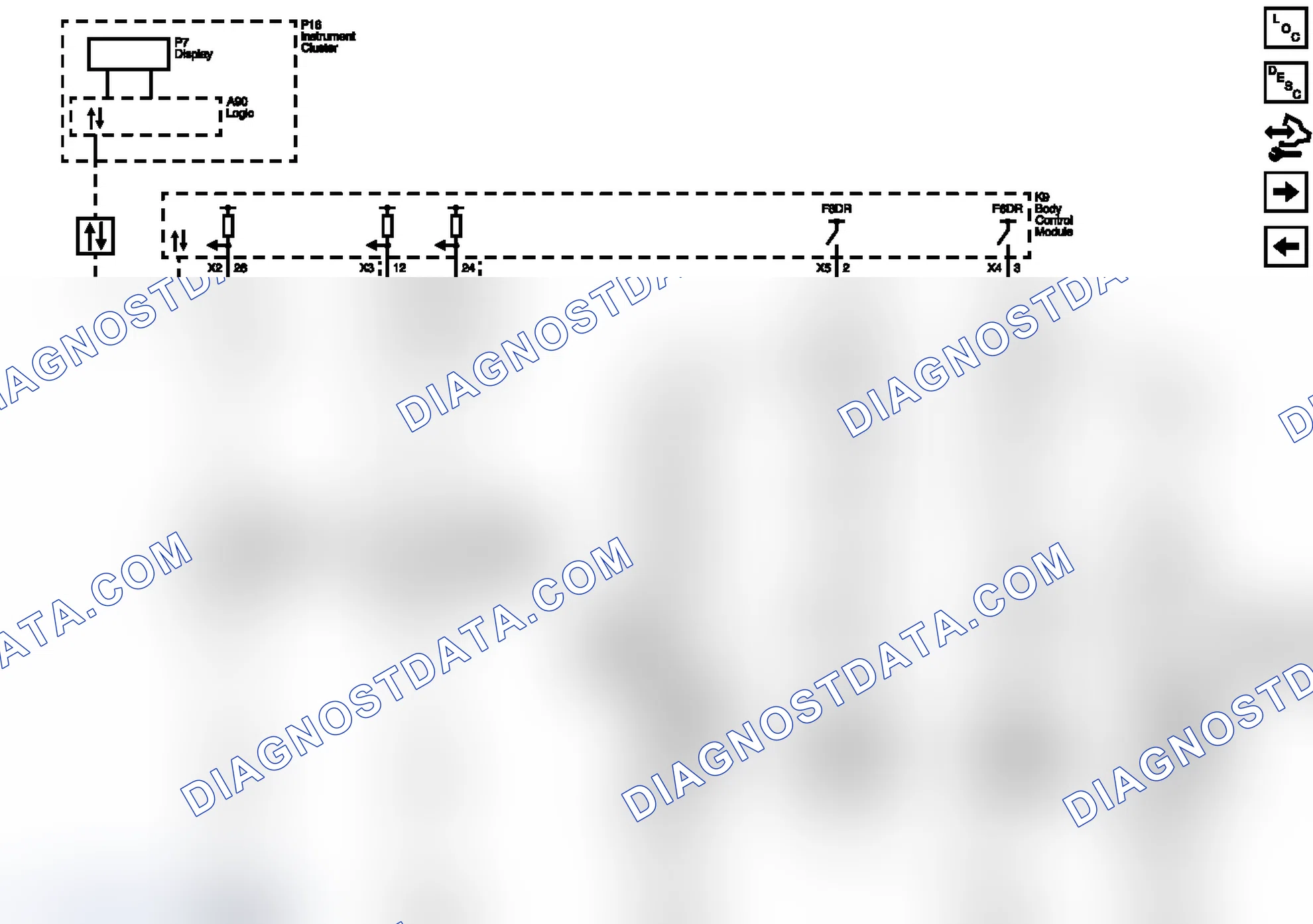 Scheme 4: Front Turn Signals and Controls Wiring Schematics