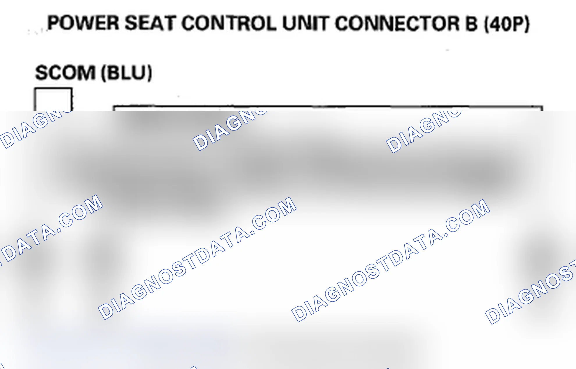 Scheme 230: DTC B1847: Power Seat Rear Up-Down Switch Circuit Malfunction