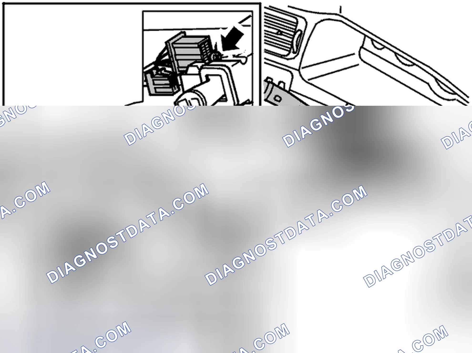 Scheme 14: Removing the gear selector assembly and steering wheel module
