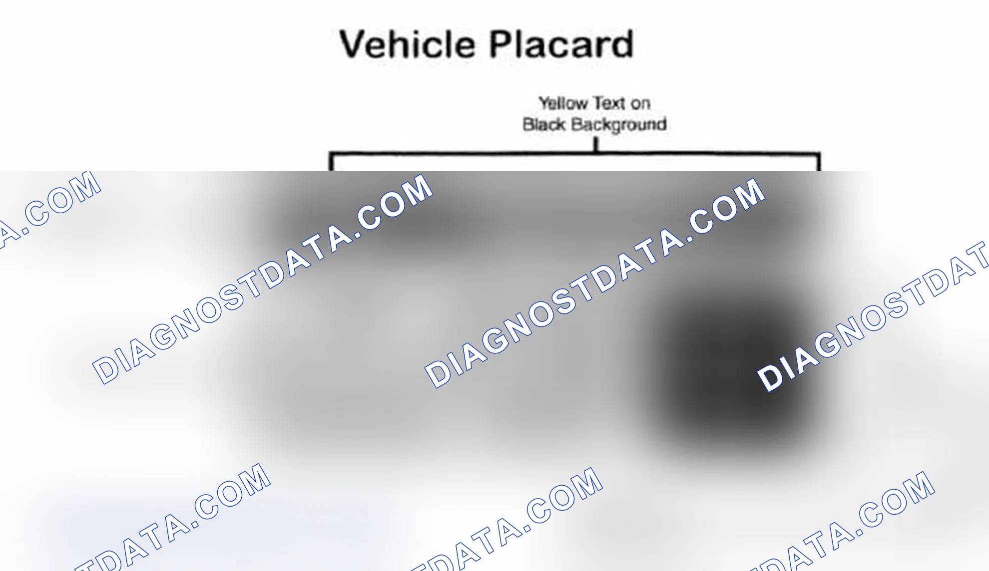 Scheme 28: Vehicle Tire Placard - Typical