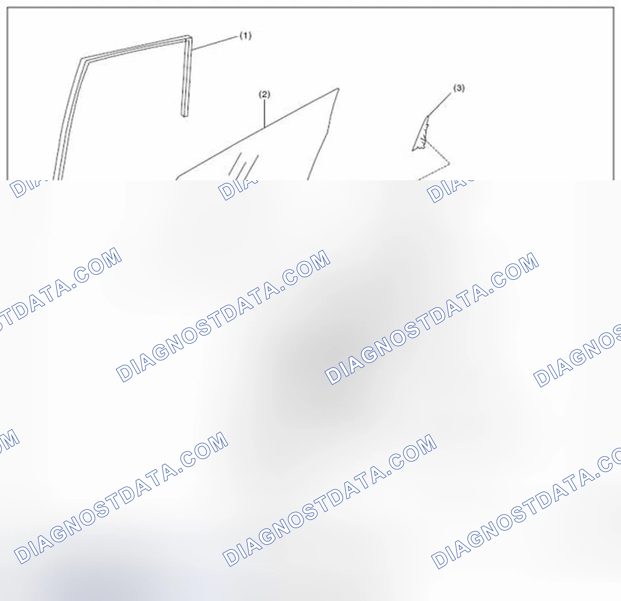 Scheme 9: REAR DOOR GLASS