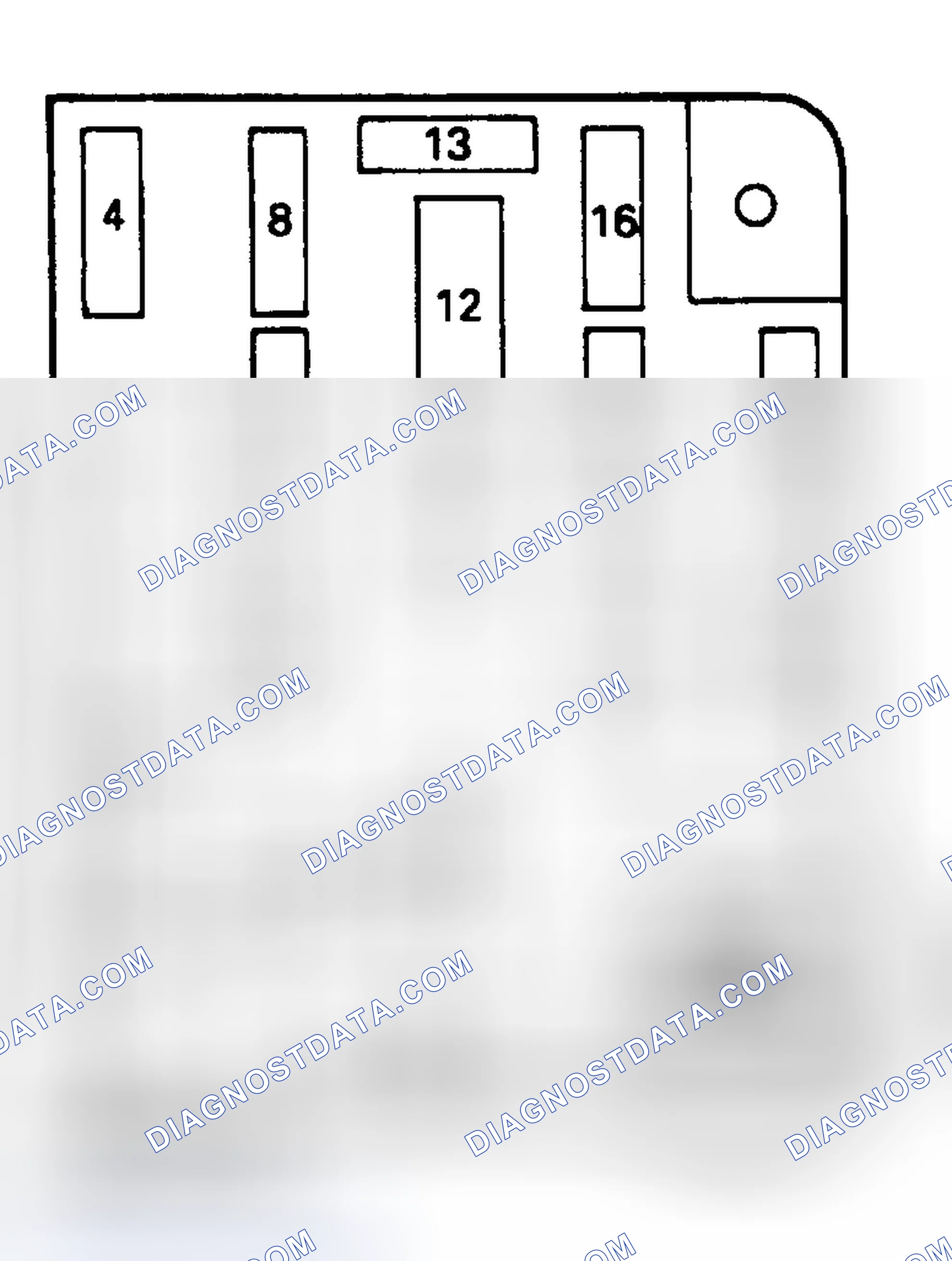 Scheme 5: INTERIOR FUSE PANEL IDENTIFICATION (F-250HD/350/SUPER DUTY)
