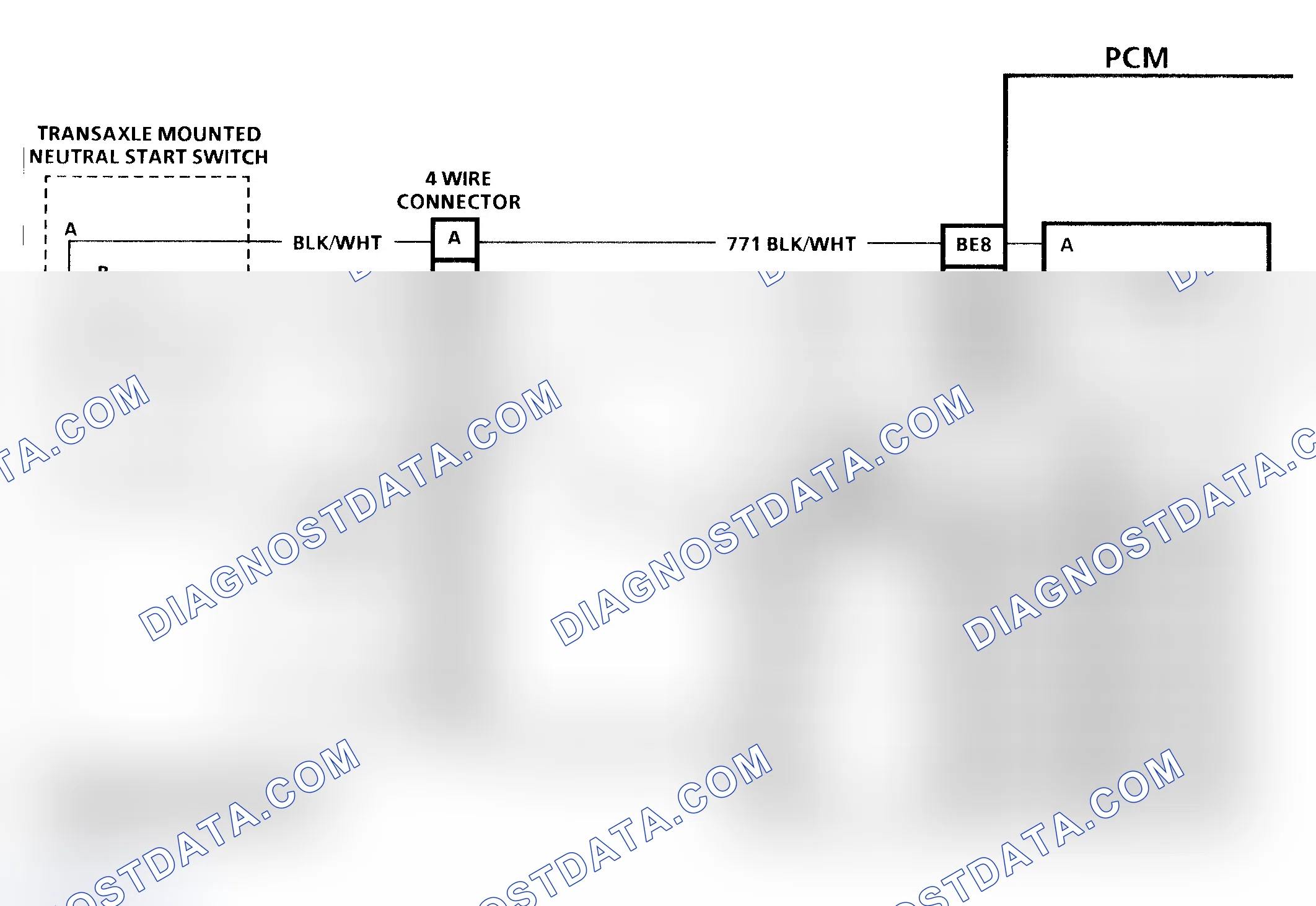 Scheme 41: Code P0705 Schematic (3.8L) Transaxle Range Switch