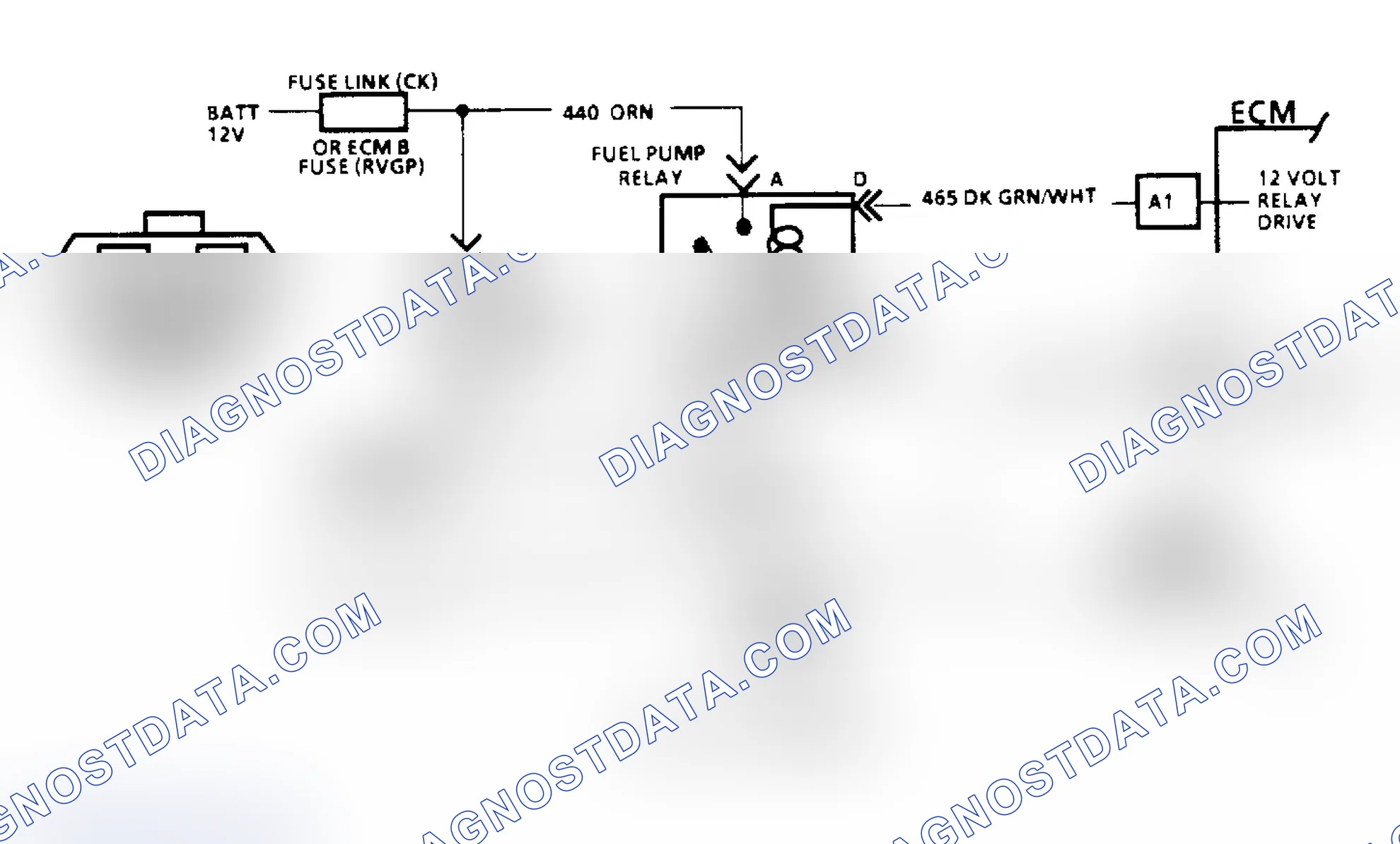 Scheme 85: Code 54, Fuel Pump Schematic (All Others)