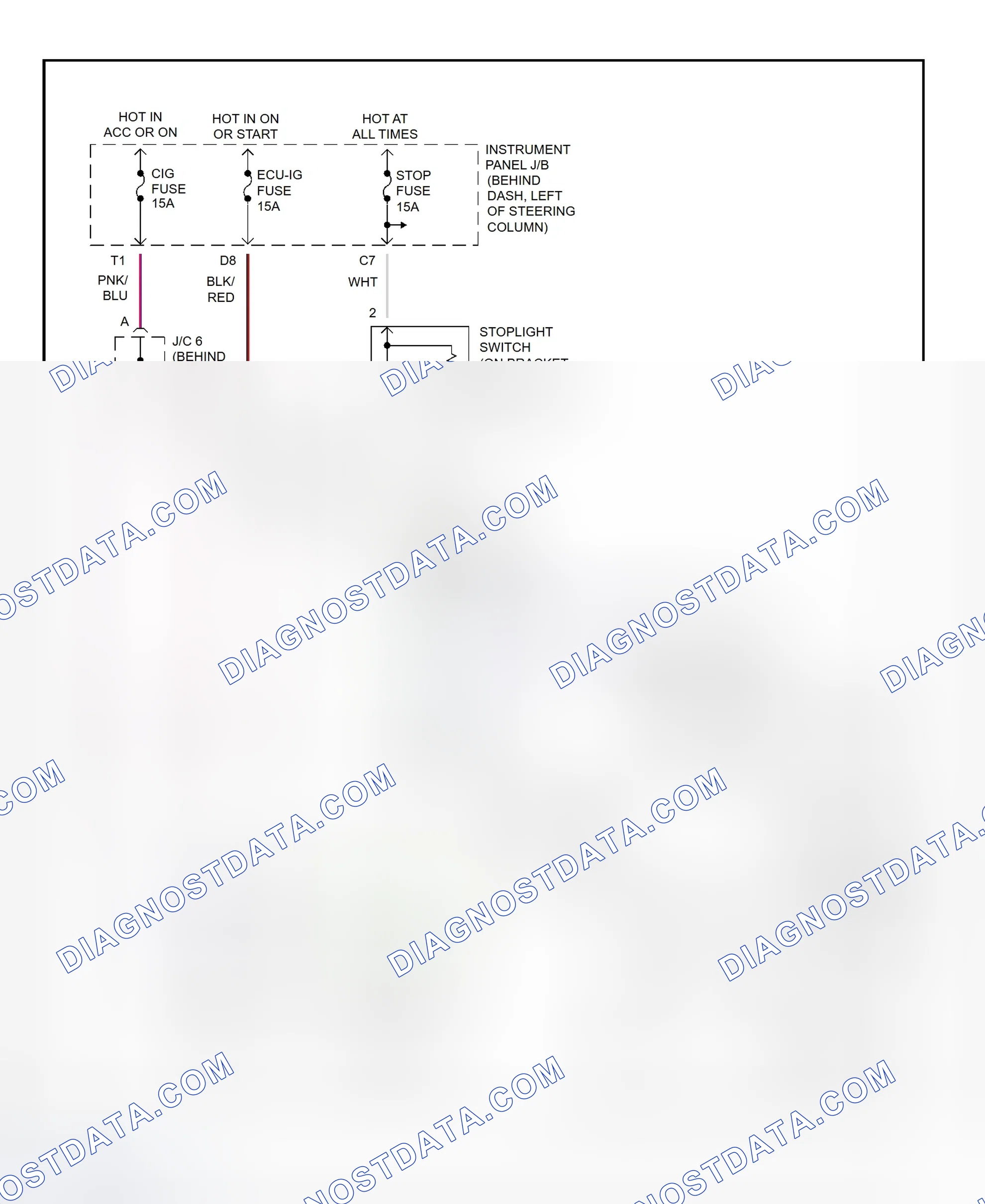 Scheme 106: Shift Interlock System Wiring Diagram (1999 Camry)