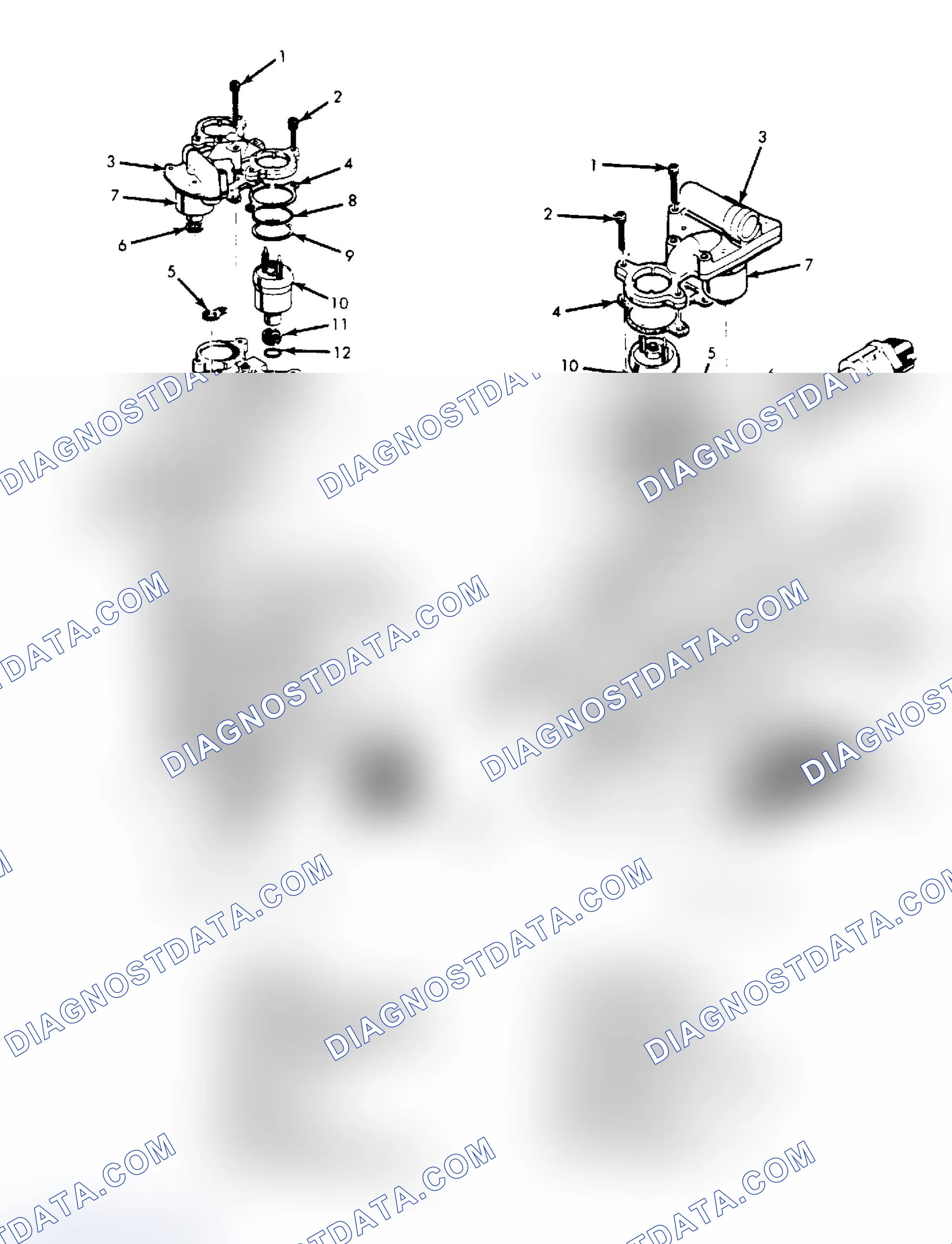 Scheme 8: Exploded View of Throttle Body Assembly