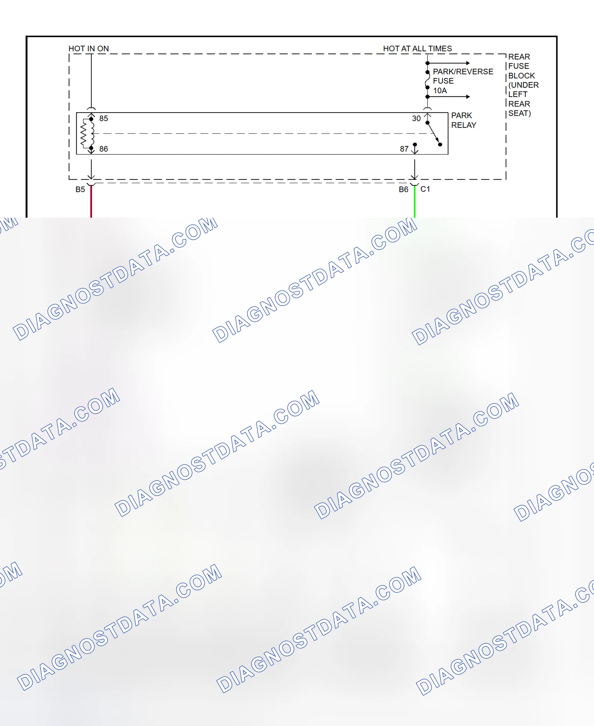 Fig. 37: Shift Interlock System Wiring Diagram (Deville - With Column Shift)