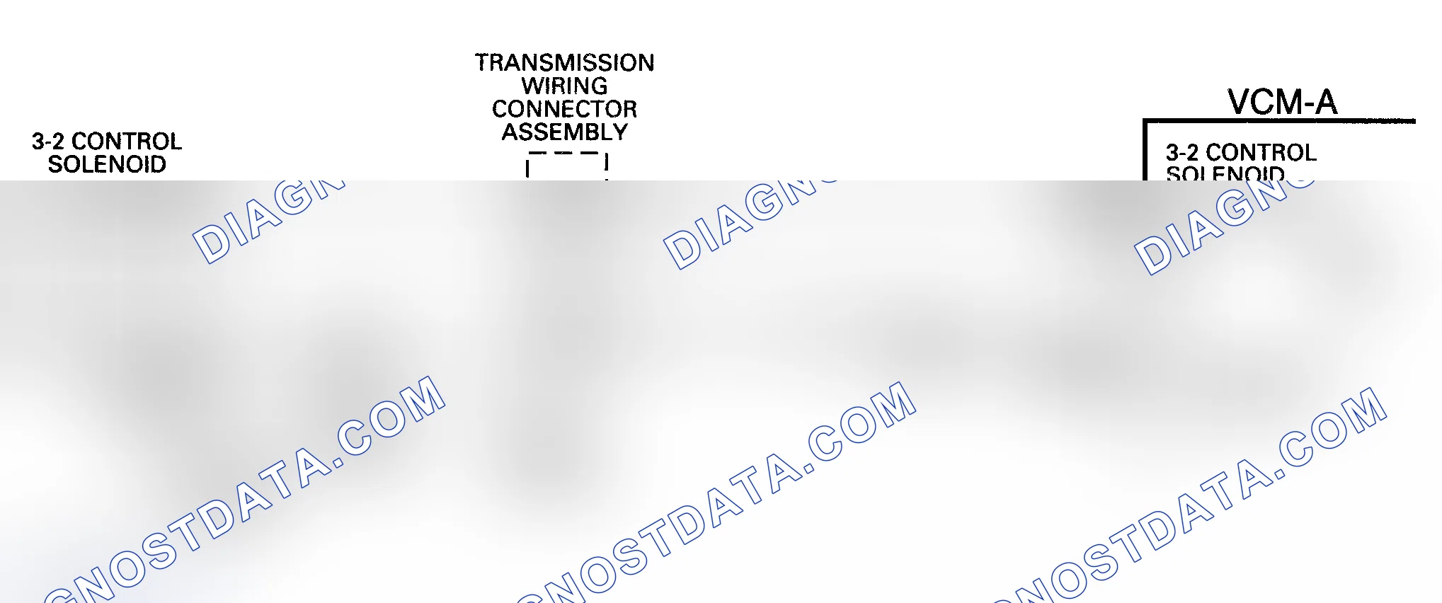 Scheme 302: Code P1886 Schematic ("S" & "T" Series 4.3L - VIN W) 3-2 Solenoid Electrical Circuit
