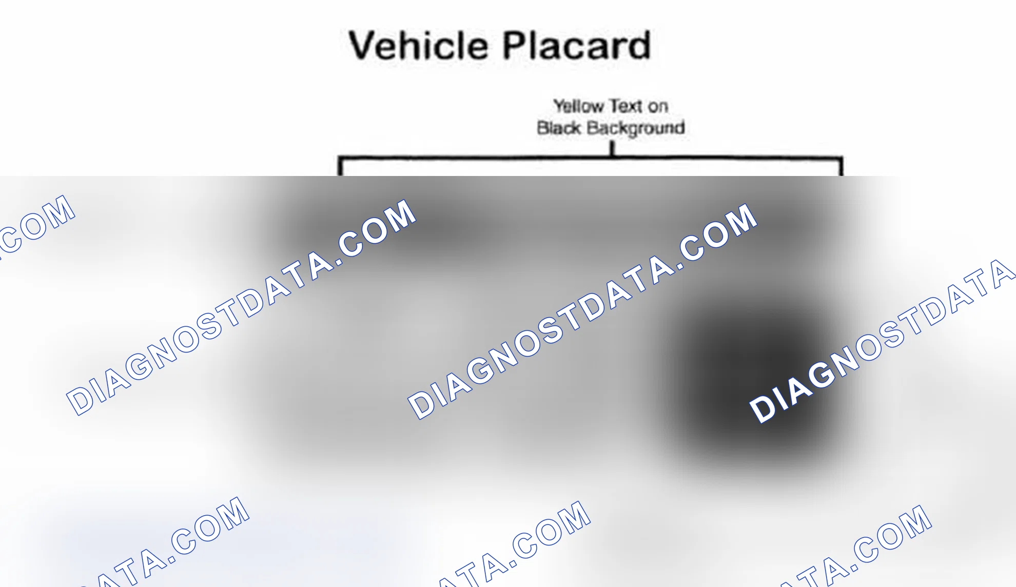 Scheme 28: Vehicle Tire Placard - Typical