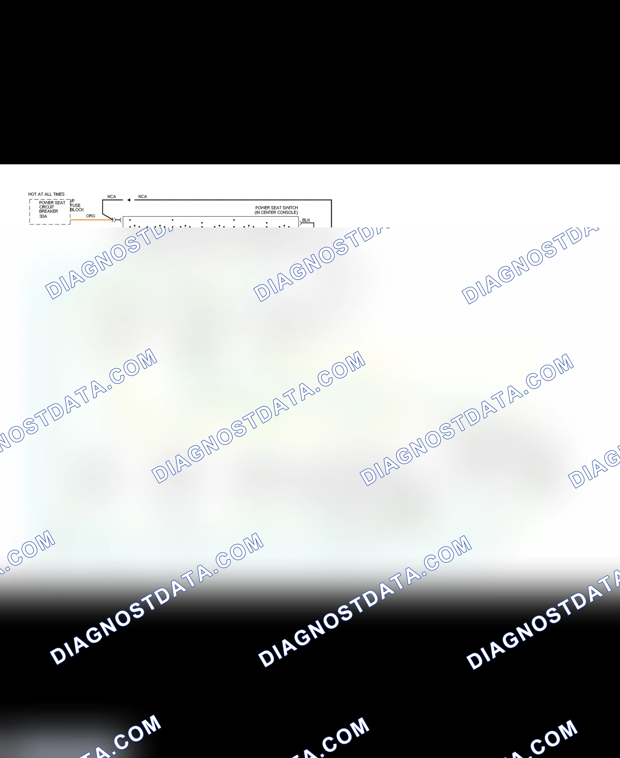 Scheme 5: Power Reclining Seats Wiring Diagram