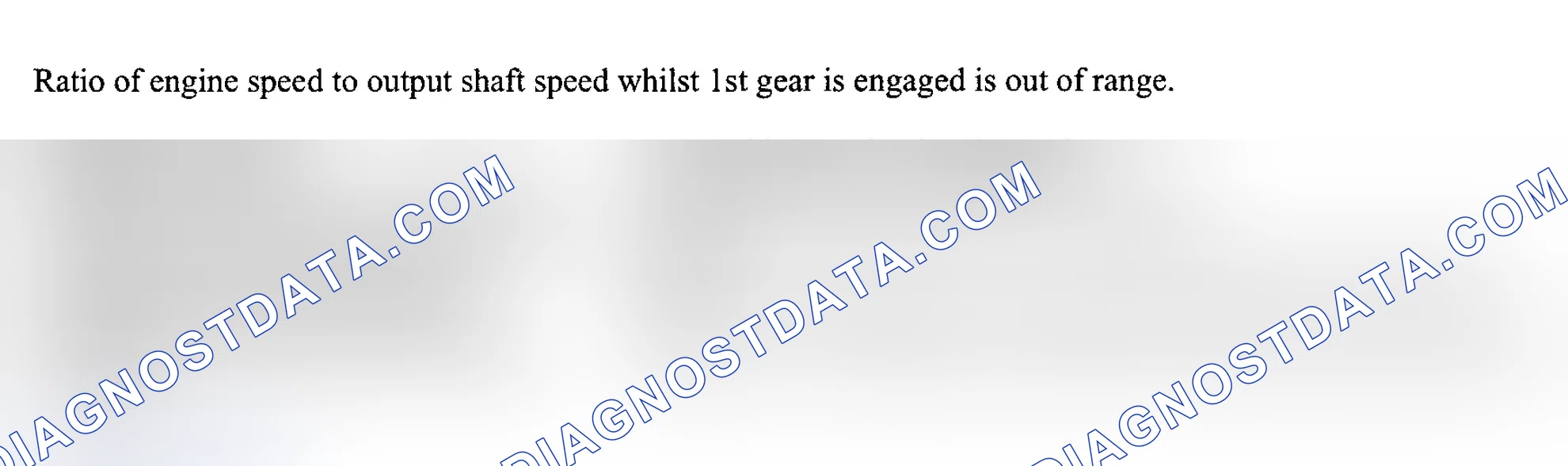 Scheme 93: FAULT CODE 29: GEAR RATIO MONITORING, 1ST GEAR/RATIO MONITORING IMPLAUSIBLE 1ST GEAR RATIO