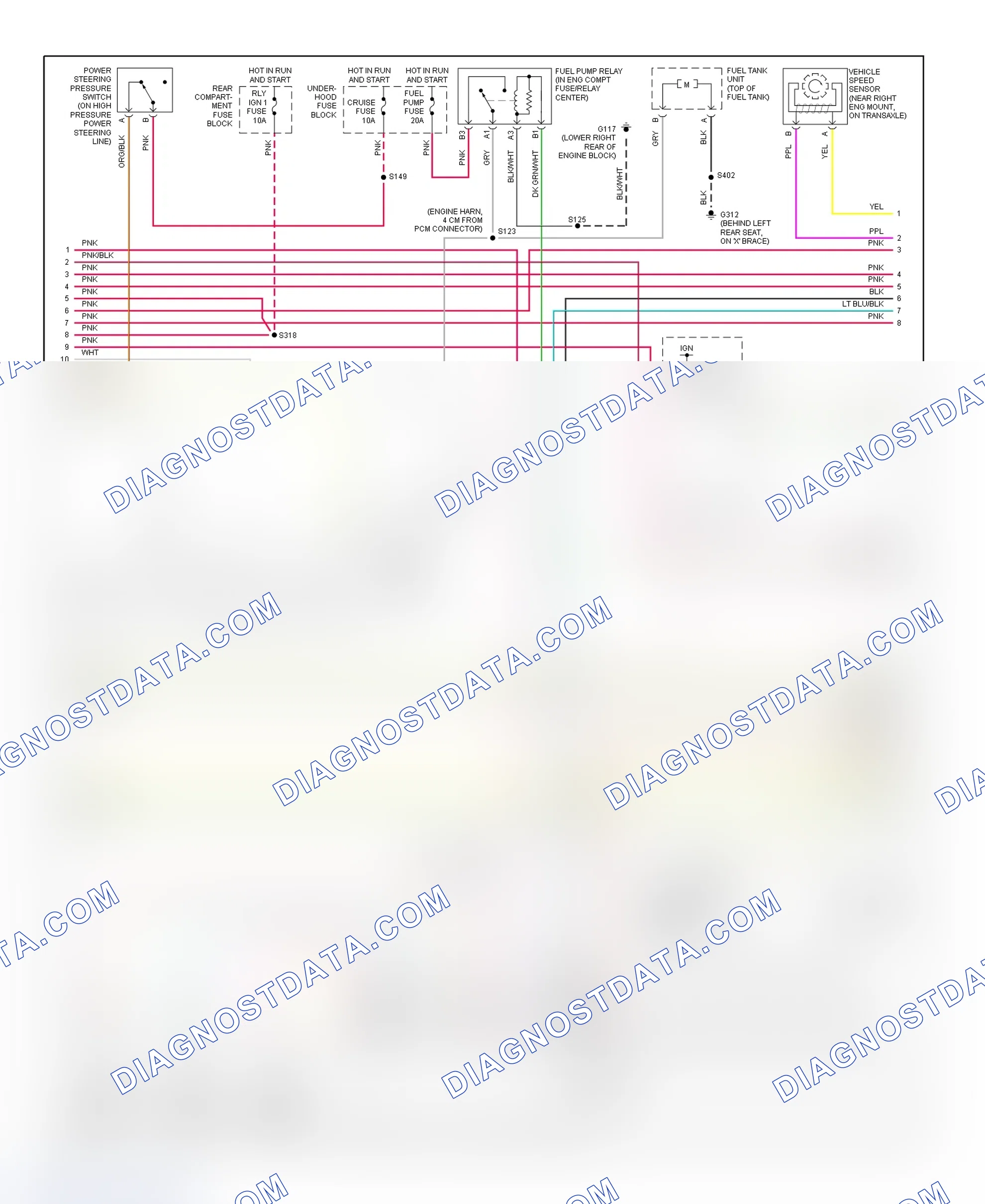 Scheme 73: PCM Wiring Diagram (DeVille & Eldorado - 4.6L - 3 Of 4)