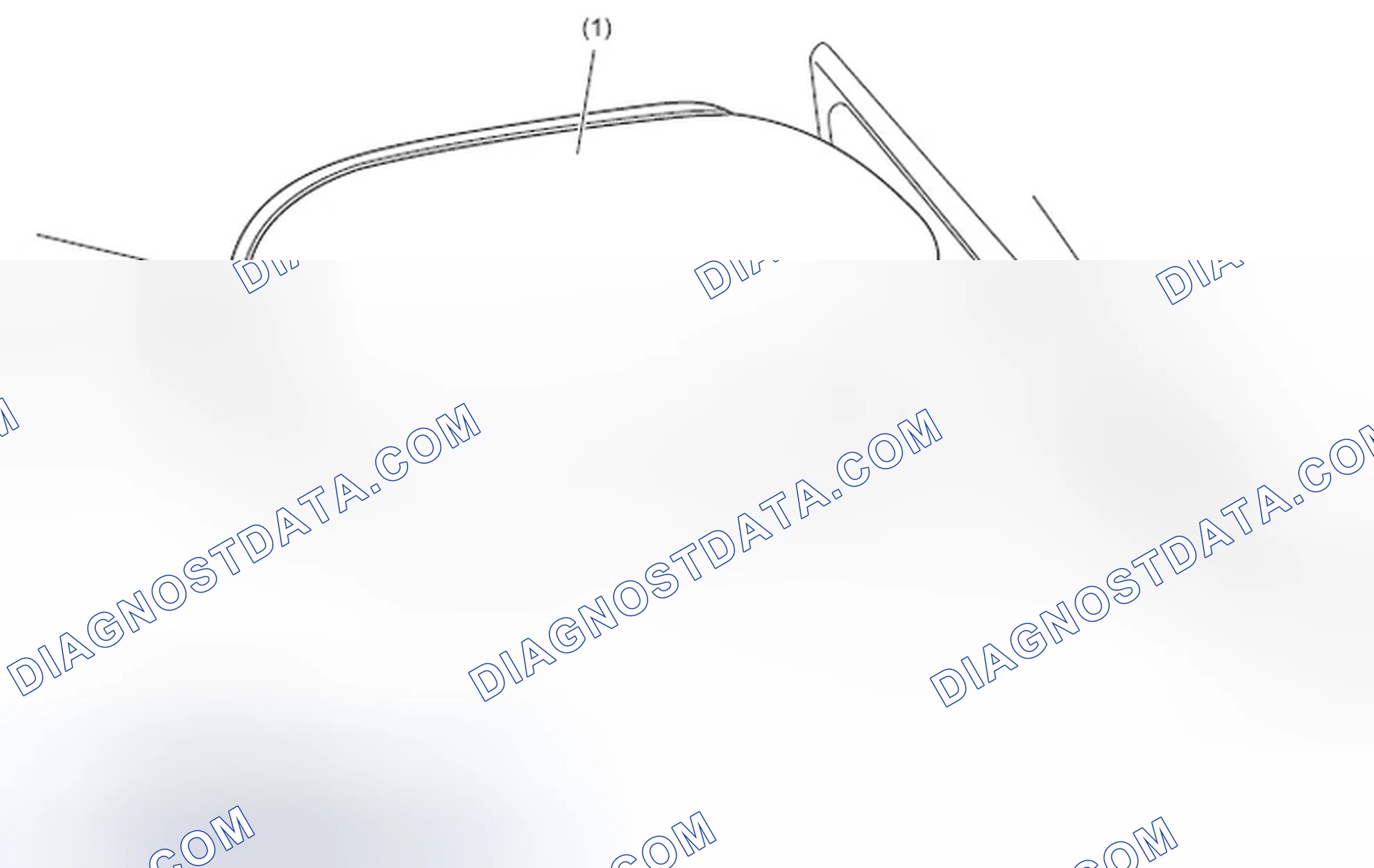 Scheme 4: Identifying Door Mirror Scalp Cap, Groove And Side Turn Signal Light