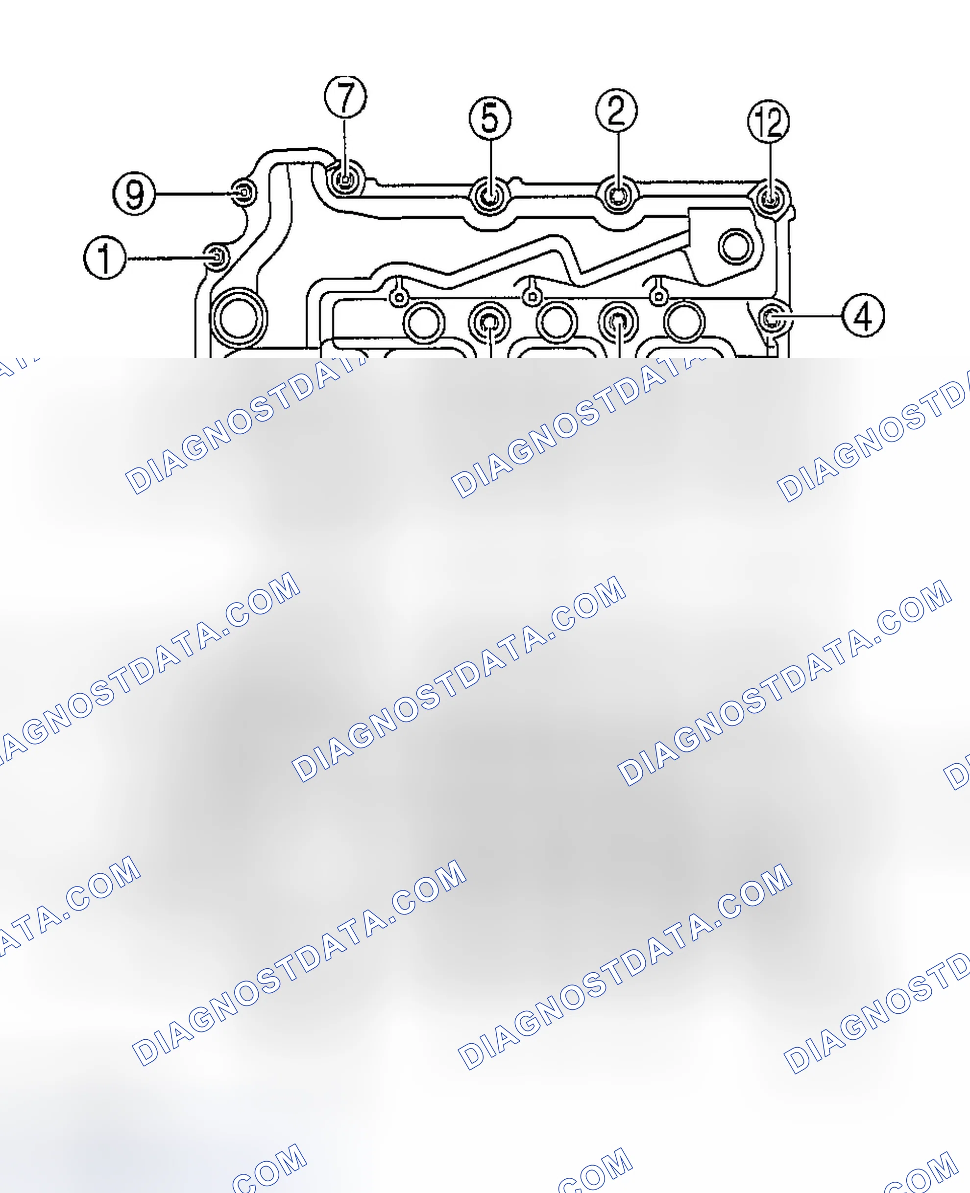 Scheme 119: CYLINDER HEAD COVER DISASSEMBLY NOTE