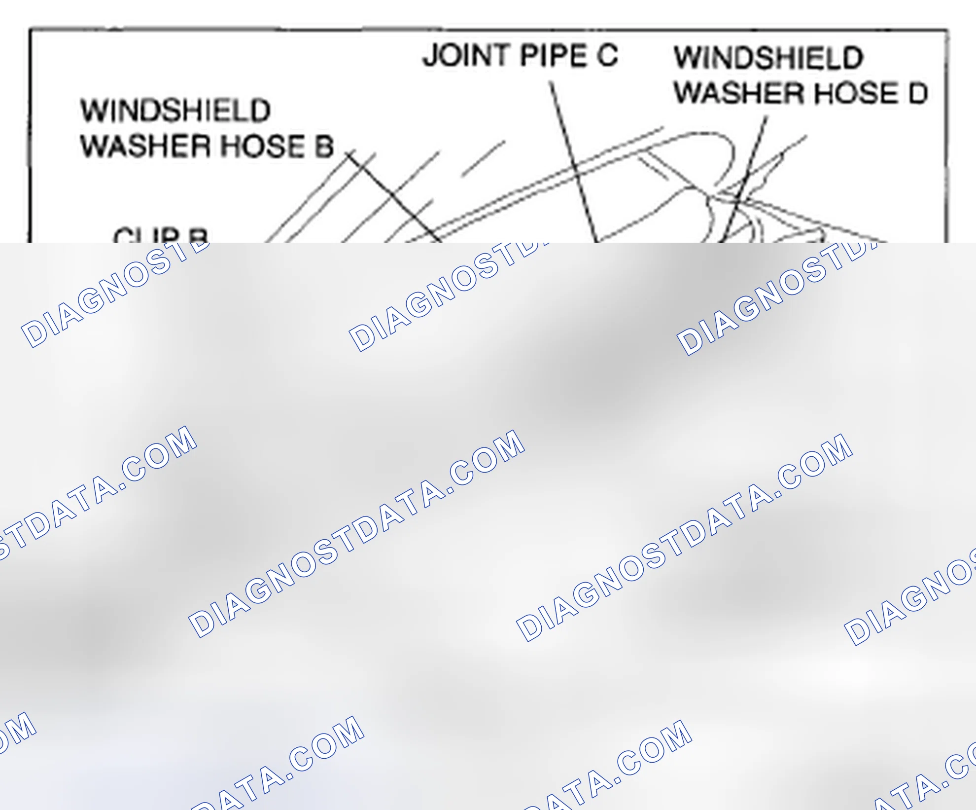 Scheme 17: WINDSHIELD WASHER HOSE REMOVAL/INSTALLATION