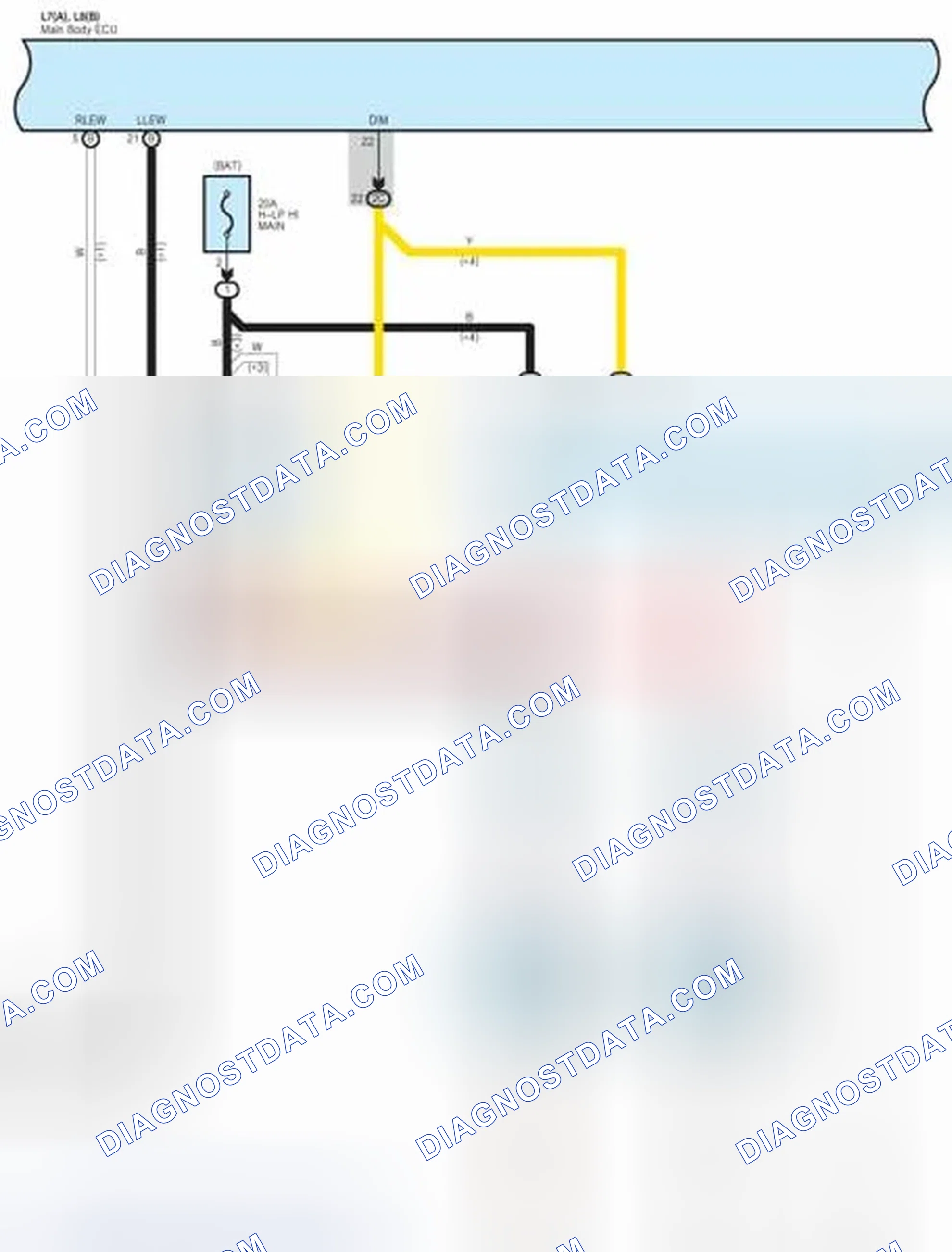 Scheme 619: Headlight System Wiring Diagram (3 Of 7)