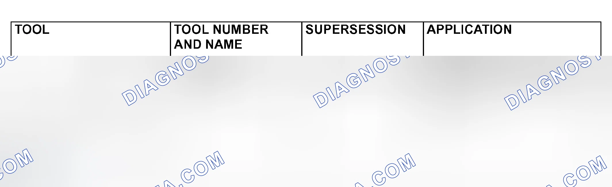 Scheme 5: SPECIAL TOOL