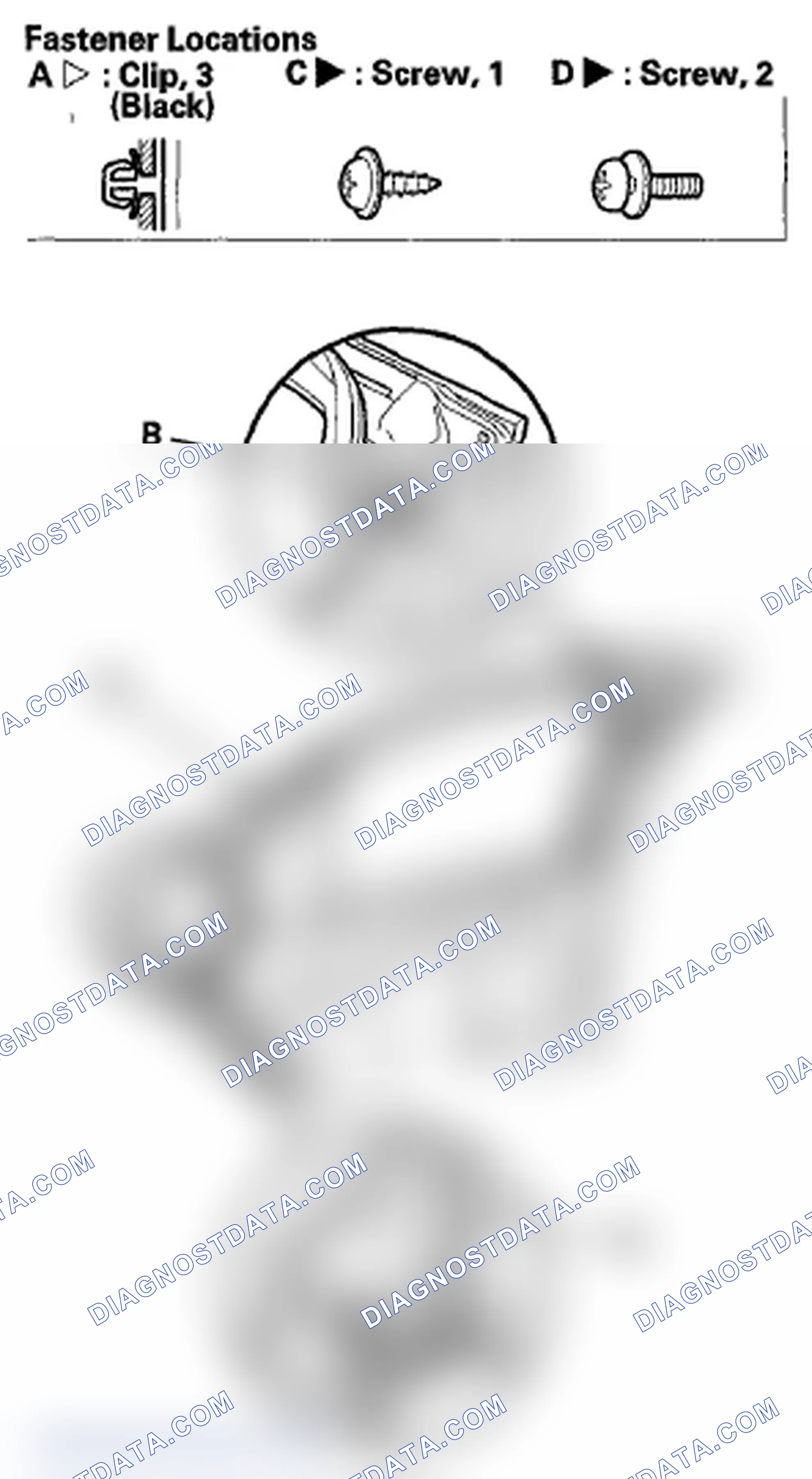 Scheme 341: Rear Door Outer Molding Replacement - Sedan