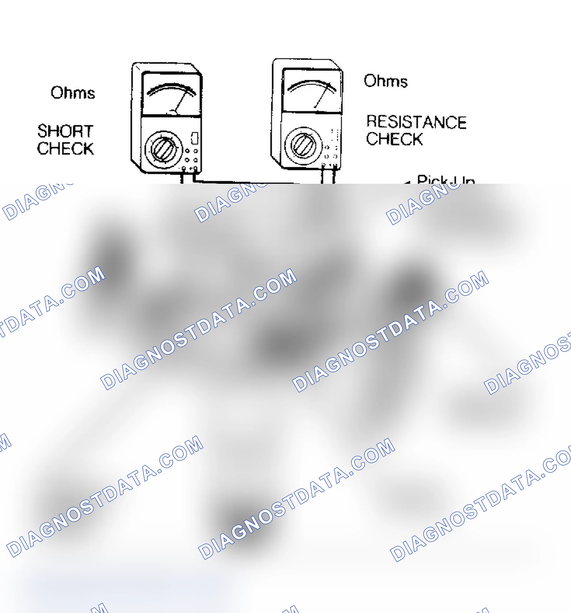 Scheme 12: Checking Dist Pick-Up Coil (Extern. Mounted Ign Coil Shown)