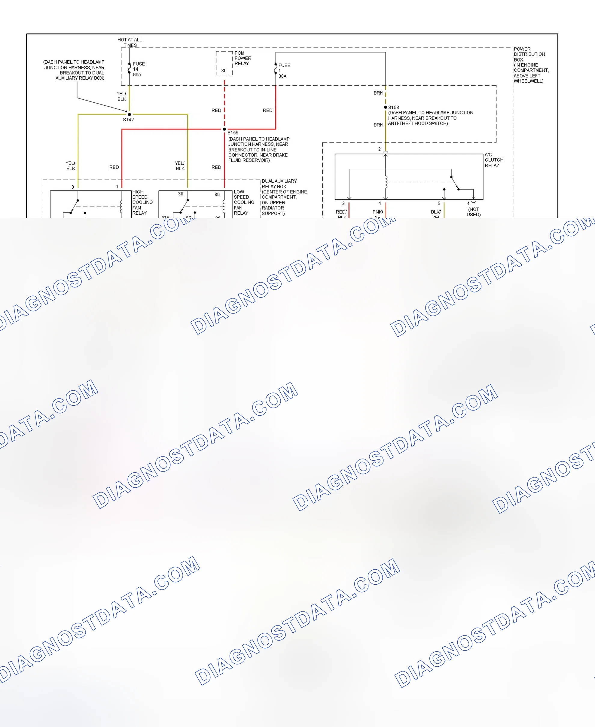 Fig. 12: Automatic A/C-Heater System Wiring Diagram (2 Of 2)