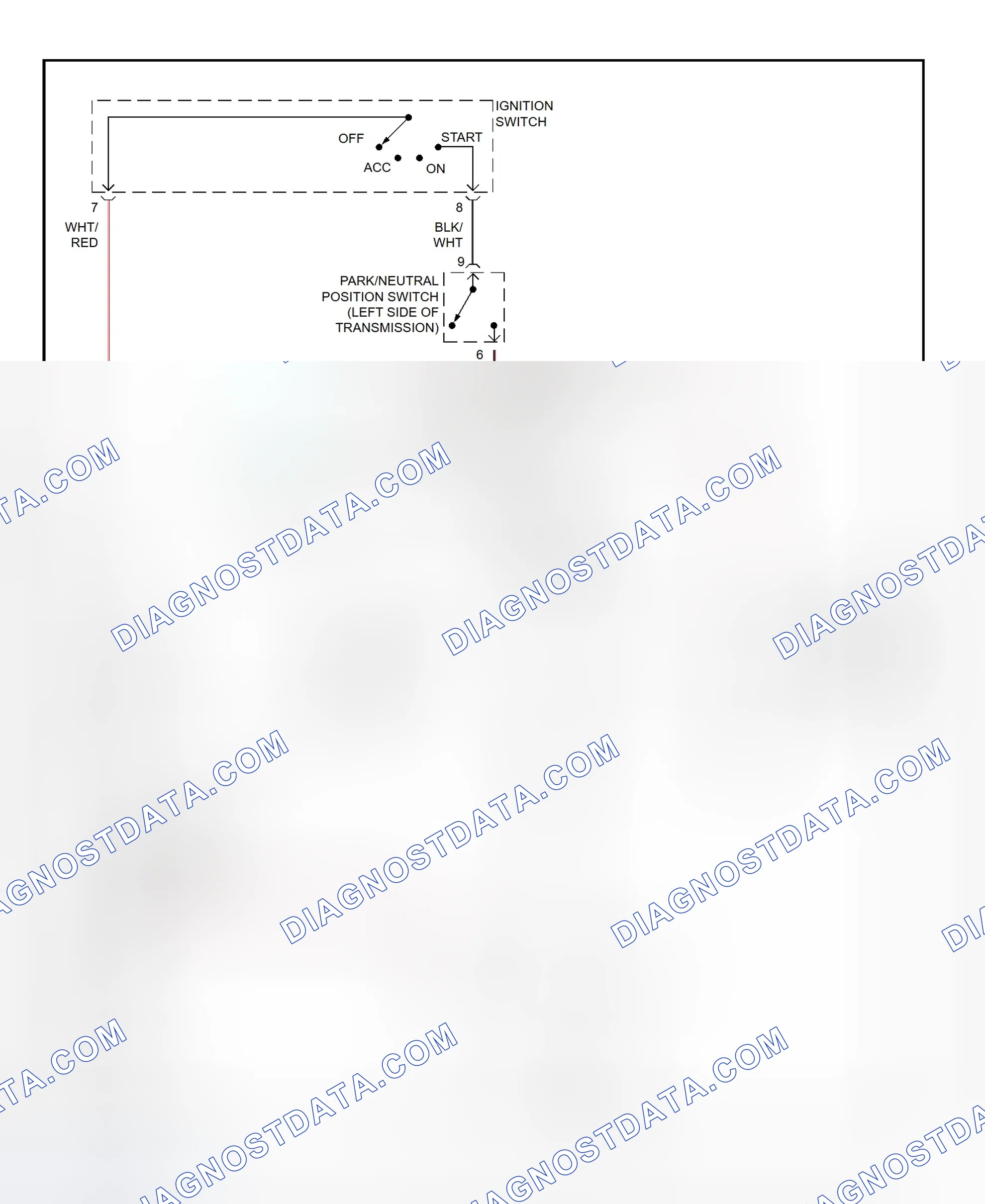 Fig. 25: Starting System Wiring Diagram (Land Cruiser)