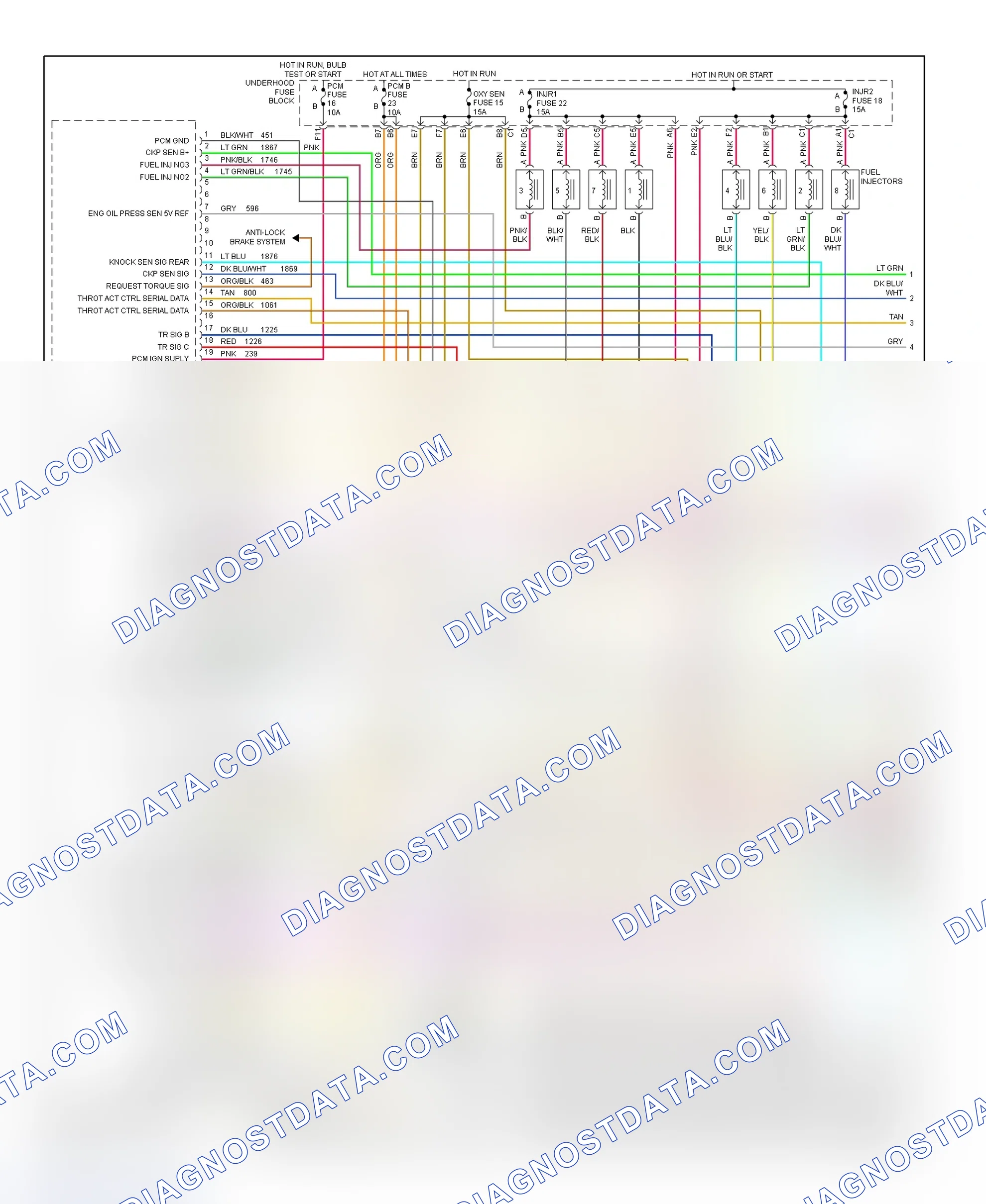 Scheme 146: PCM Wiring Diagram (Corvette - 5.7L - 1 Of 4)