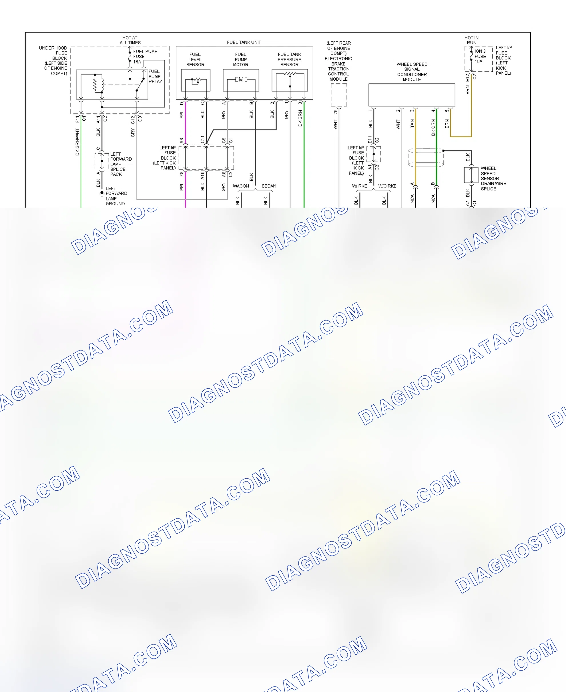 Scheme 201: PCM Wiring Diagram (Saturn L100, L200 & LW200 - 2.2L - 2 Of 4)