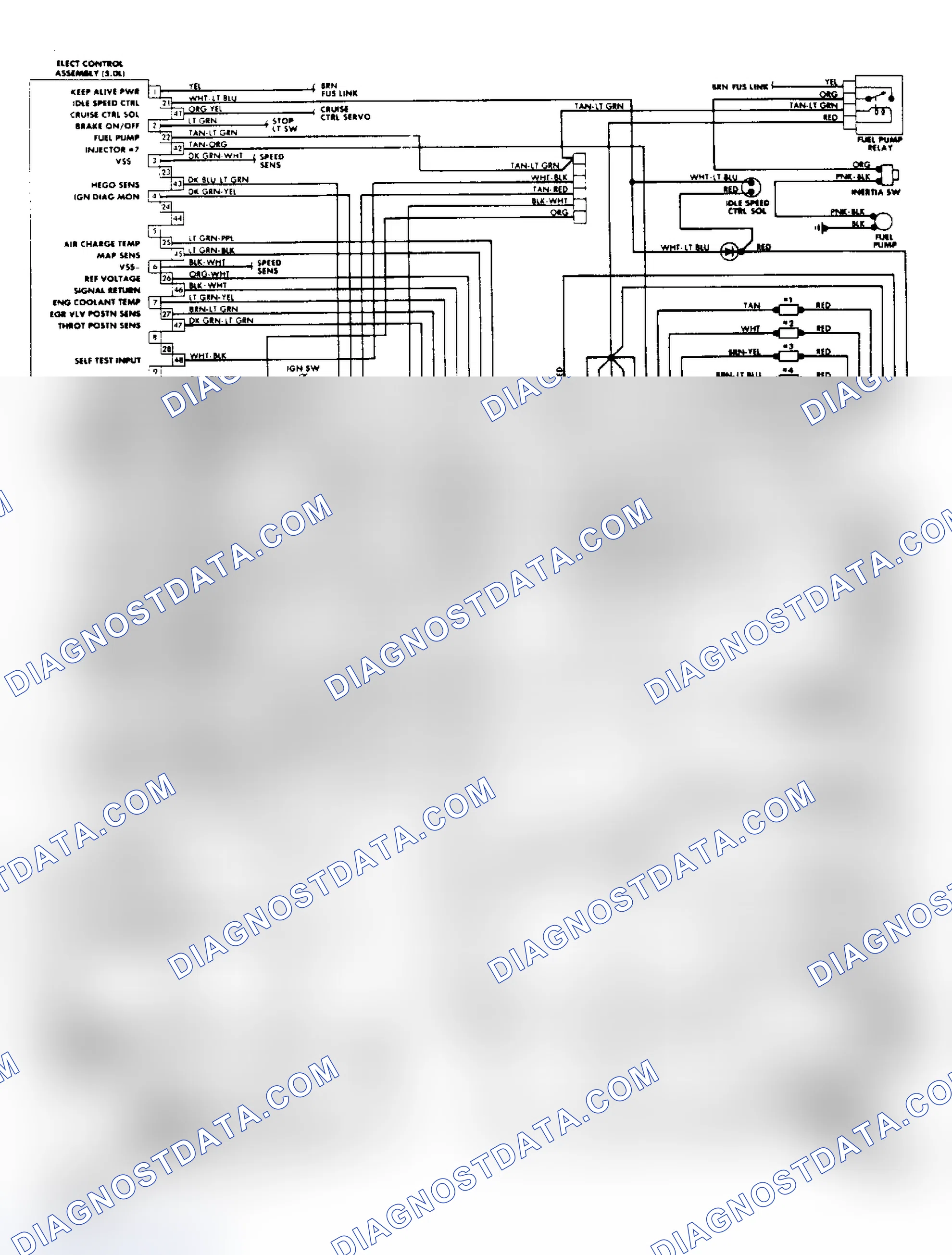 Scheme 17: 5.0L SEFI EEC-IV Wiring Dia. (Crown Victoria & Grand Marquis)
