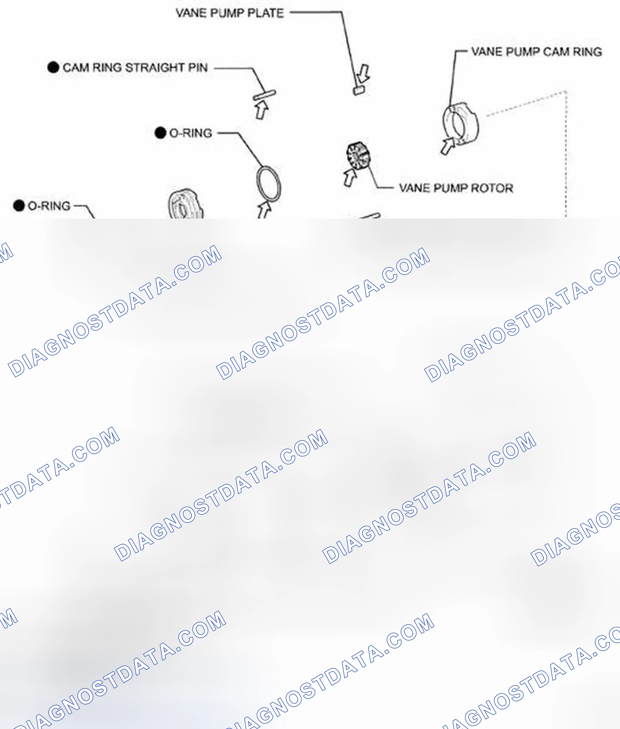 Scheme 6: Identifying Vane Pump Components With Torque Specification (3 Of 3)