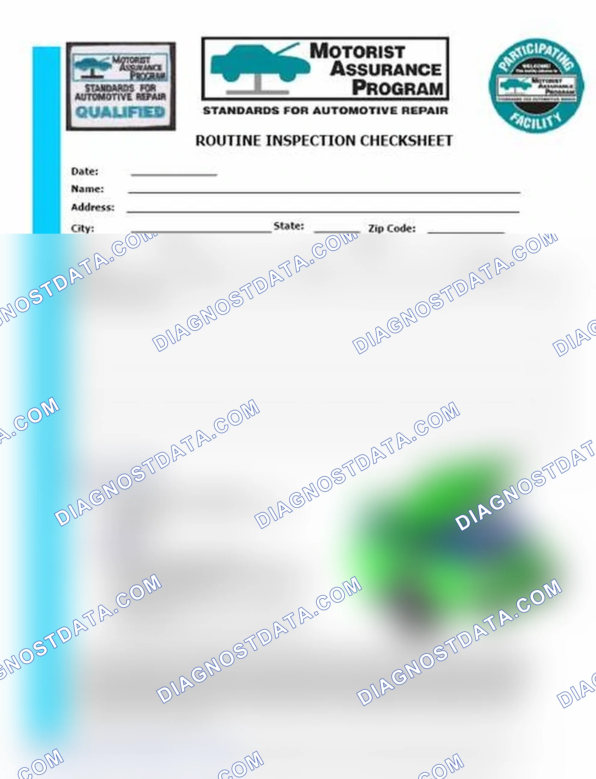 Scheme 26: Routine Inspection Checksheet (1 Of 2)
