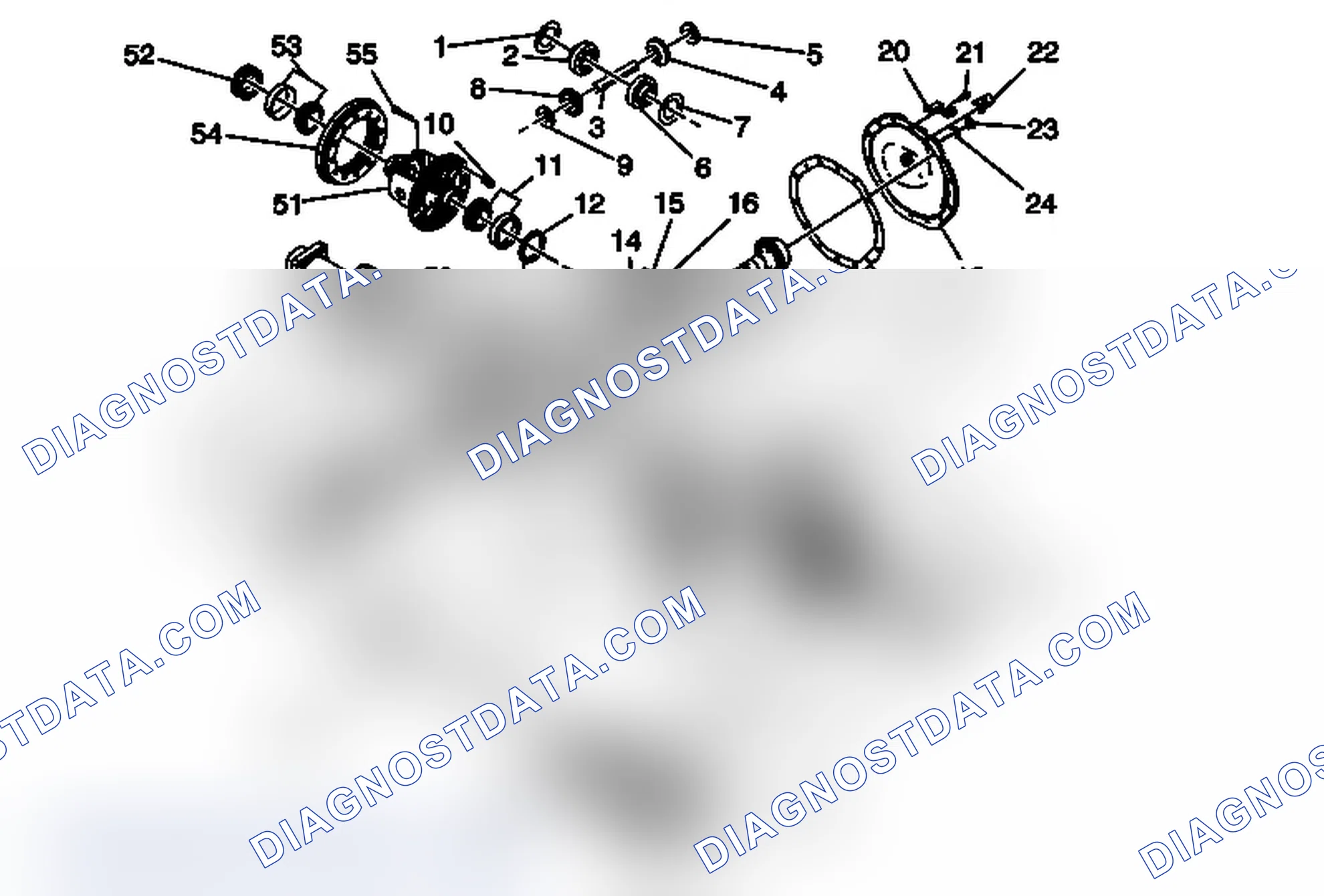 Scheme 4: Rear Axle Disassembled Views (8.5 inch VSES)