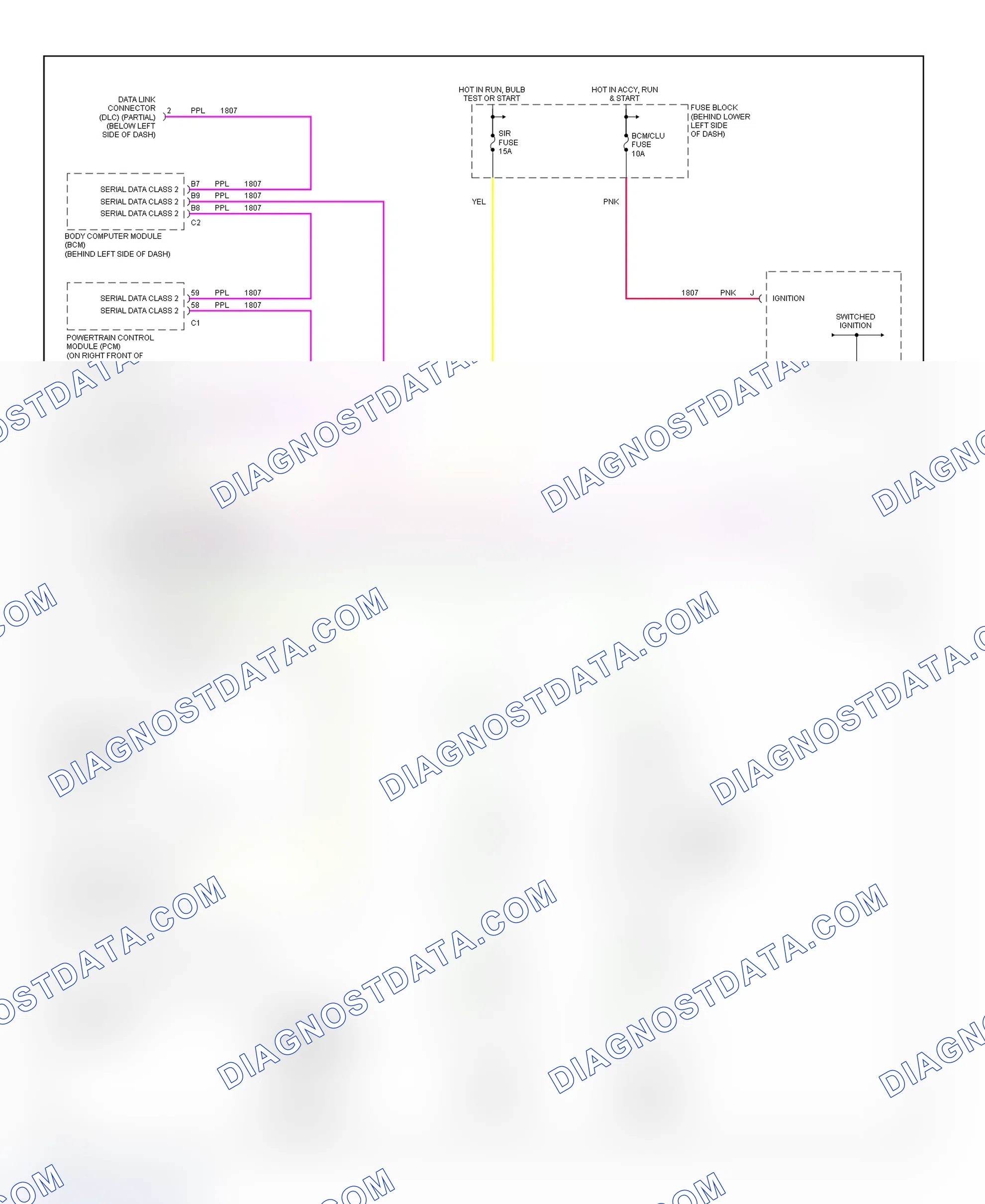 Scheme 57: SIR System Wiring Diagrams (Cavalier & Sunfire)