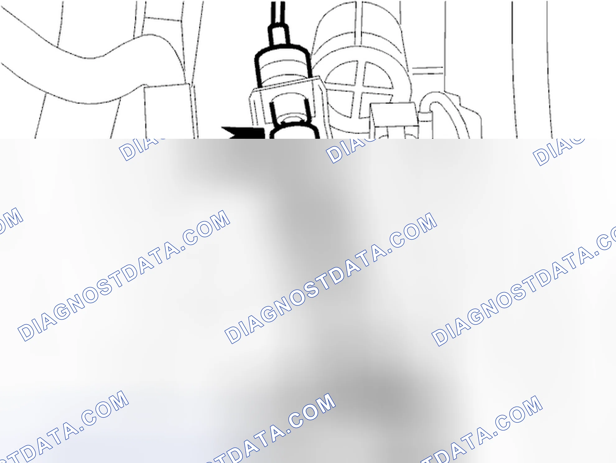 Scheme 1088: Remove transmission cable from bracket and from lever on transmission