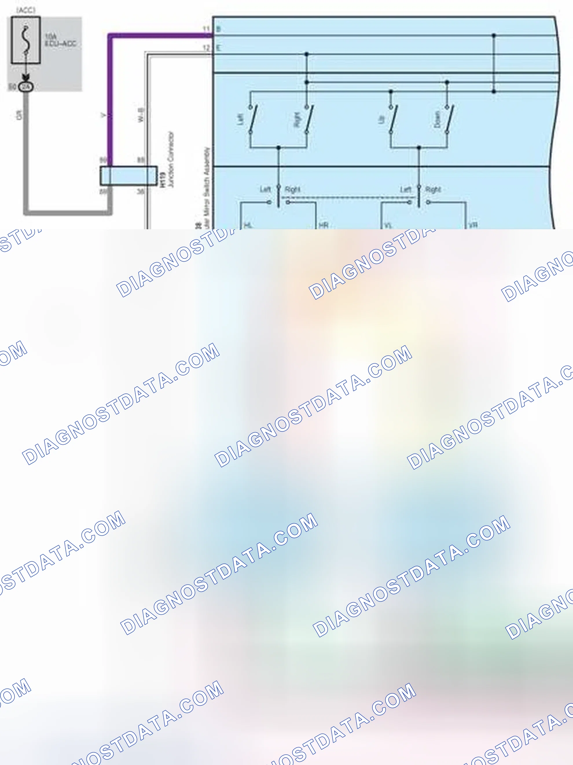 Scheme 269: Remote Control Mirror (w/o Seat Position Memory)
