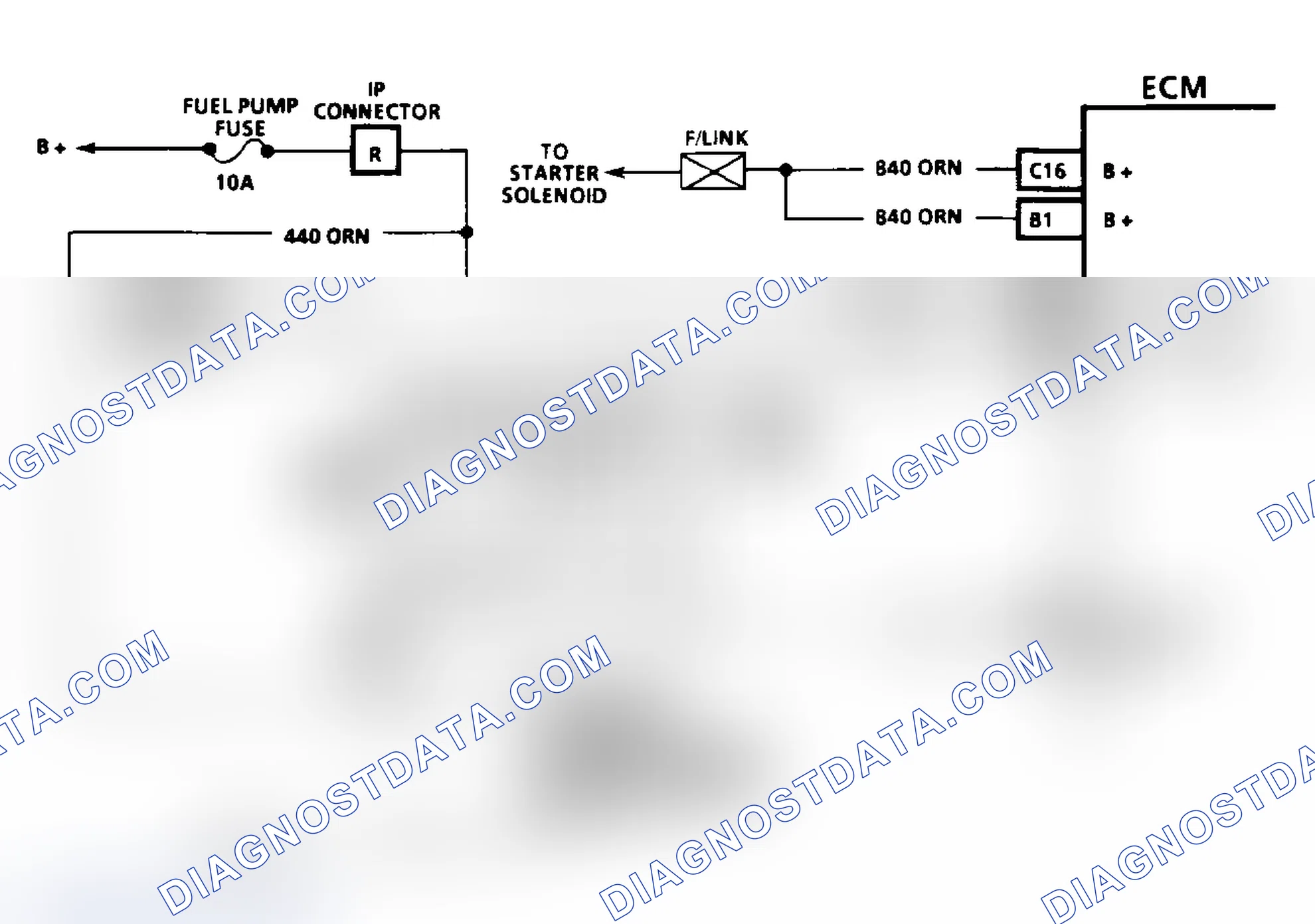 Scheme 80: Code 54: Fuel Pump Circuit Circuit Diagram (3.1L)