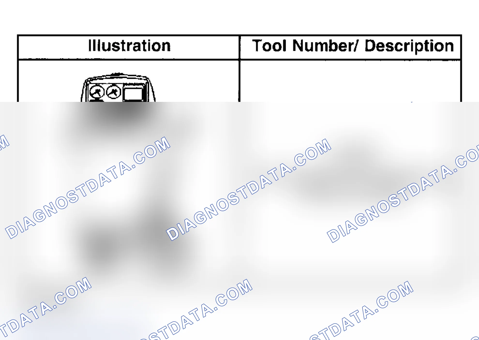 Scheme 208: Special Tools and Equipment