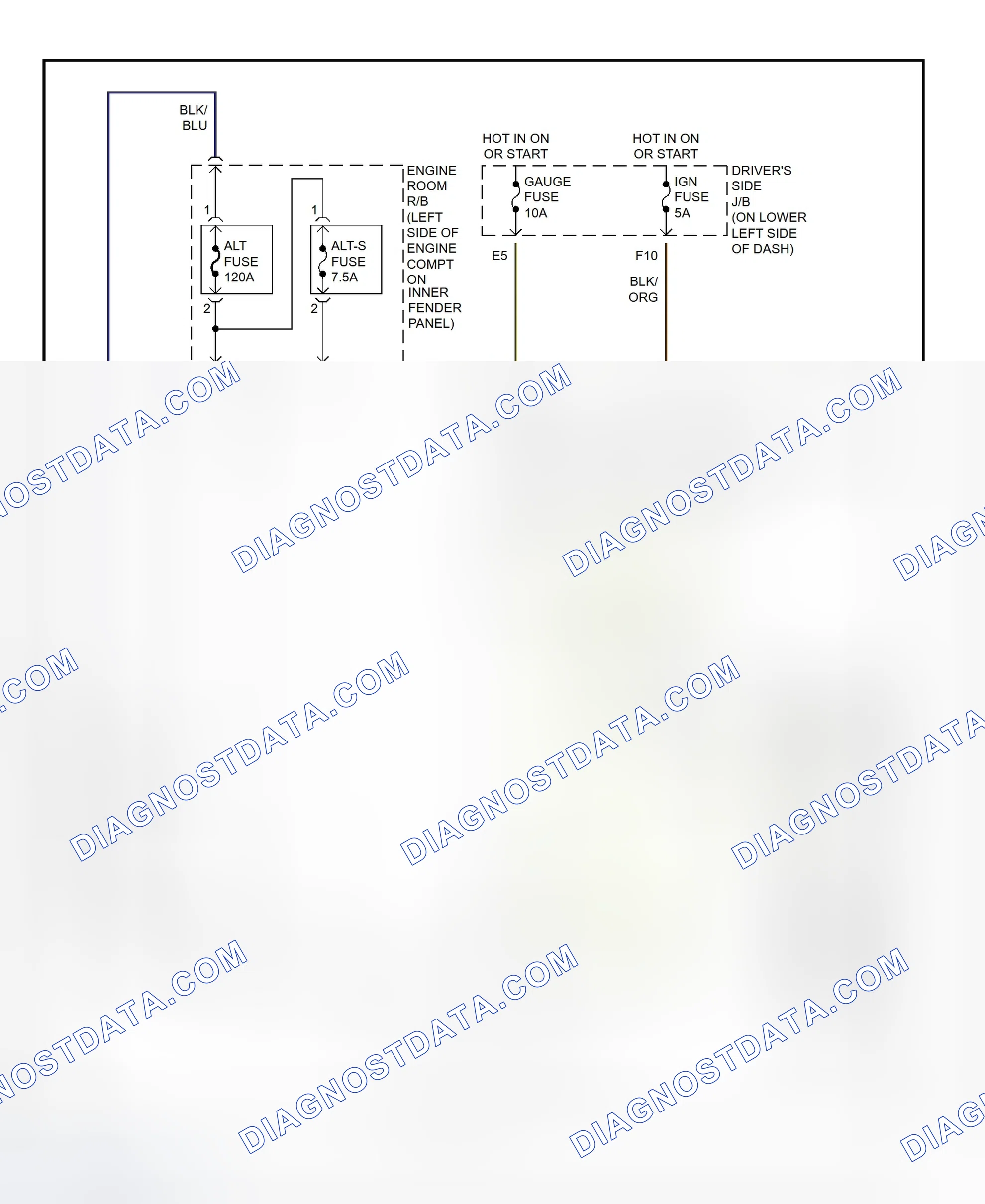 Scheme 16: Charging System Wiring Diagram (Tundra)